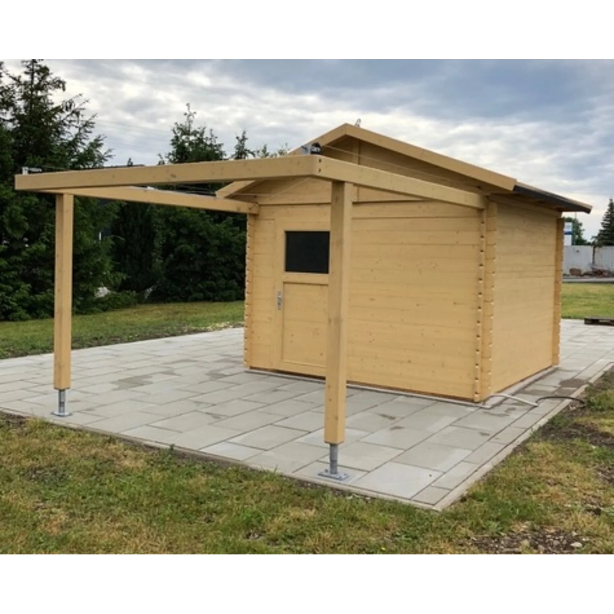 Observatoire à toit ouvrant GreenLine Big 32 mm avec protection du bois