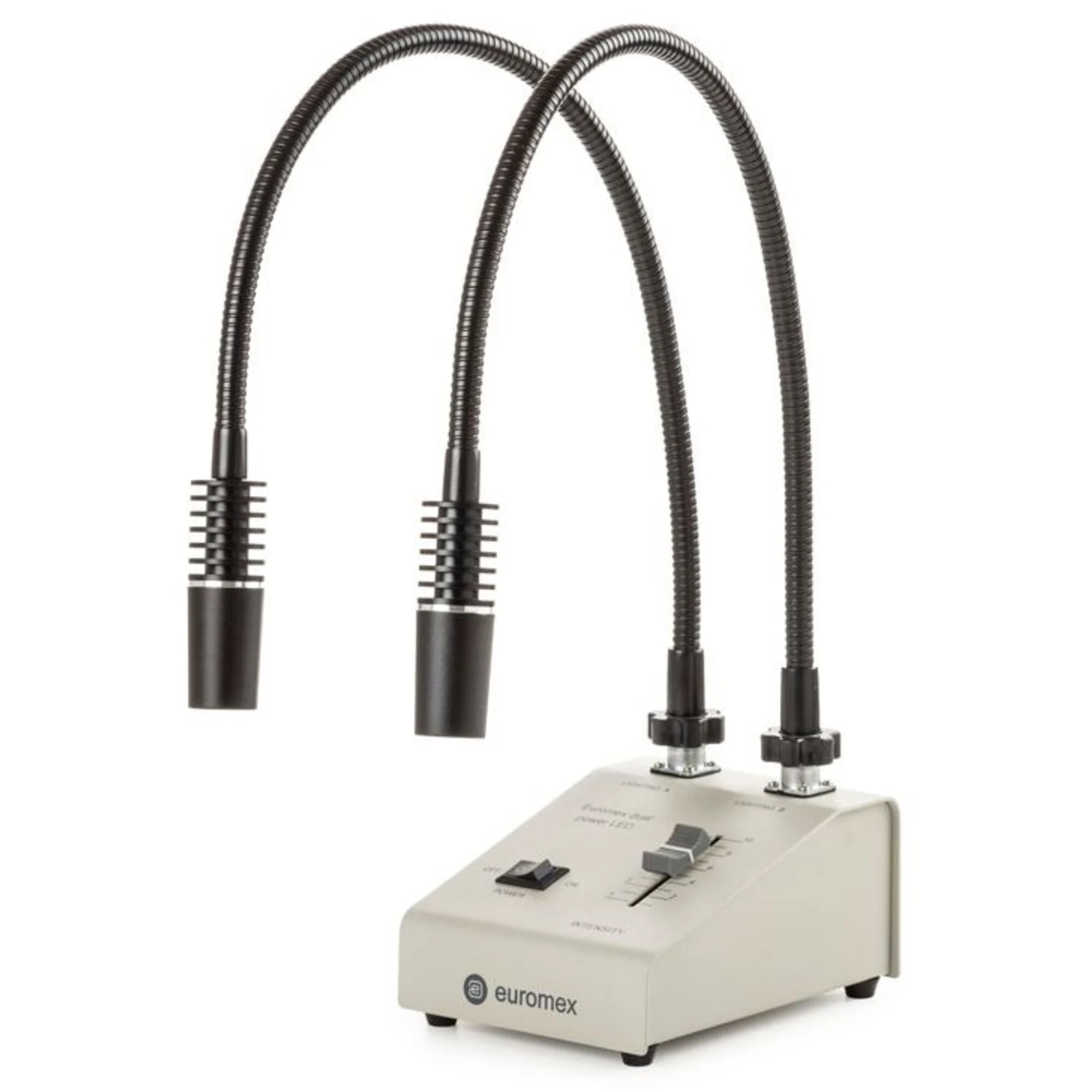 Source de lumière LE.5207, avec 2 cols de cygne Conducteurs optiques 2x3W, 6500K