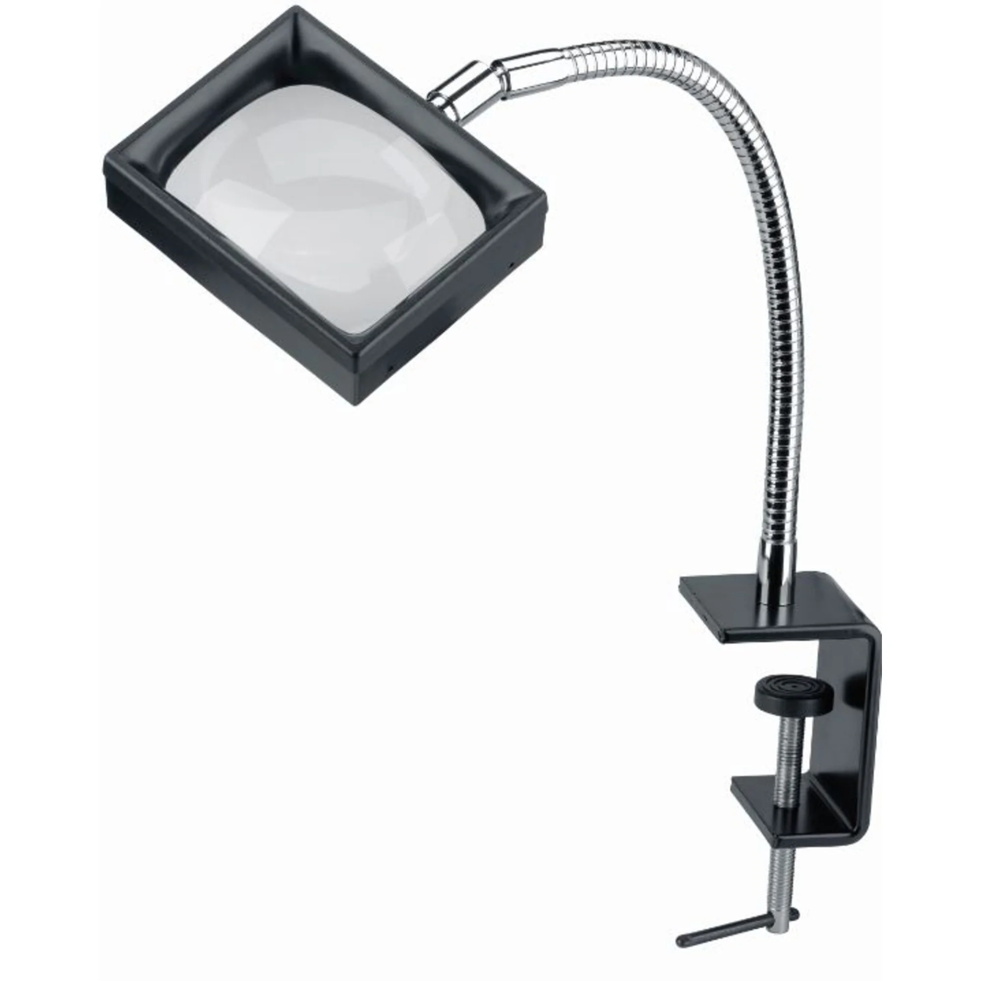 Loupe de table Matiére plastique Pince de table, 3x/100x75mm, asphérique