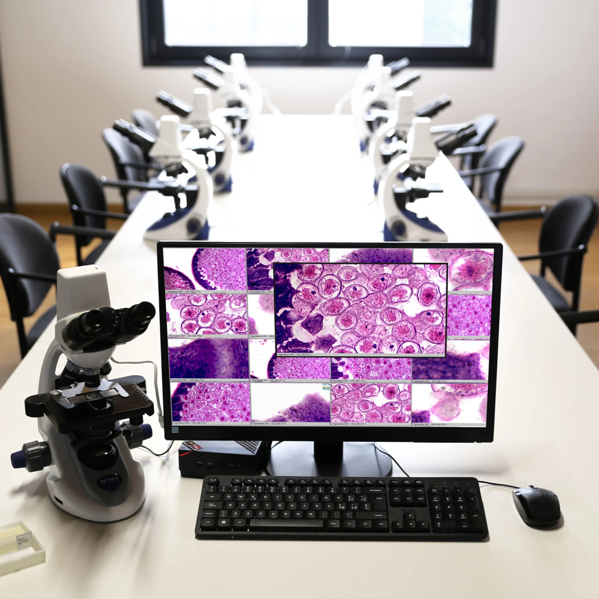 Microscope  OWL (-WI-LEARN) Package 1 poste enseignant + 8 postes élèves