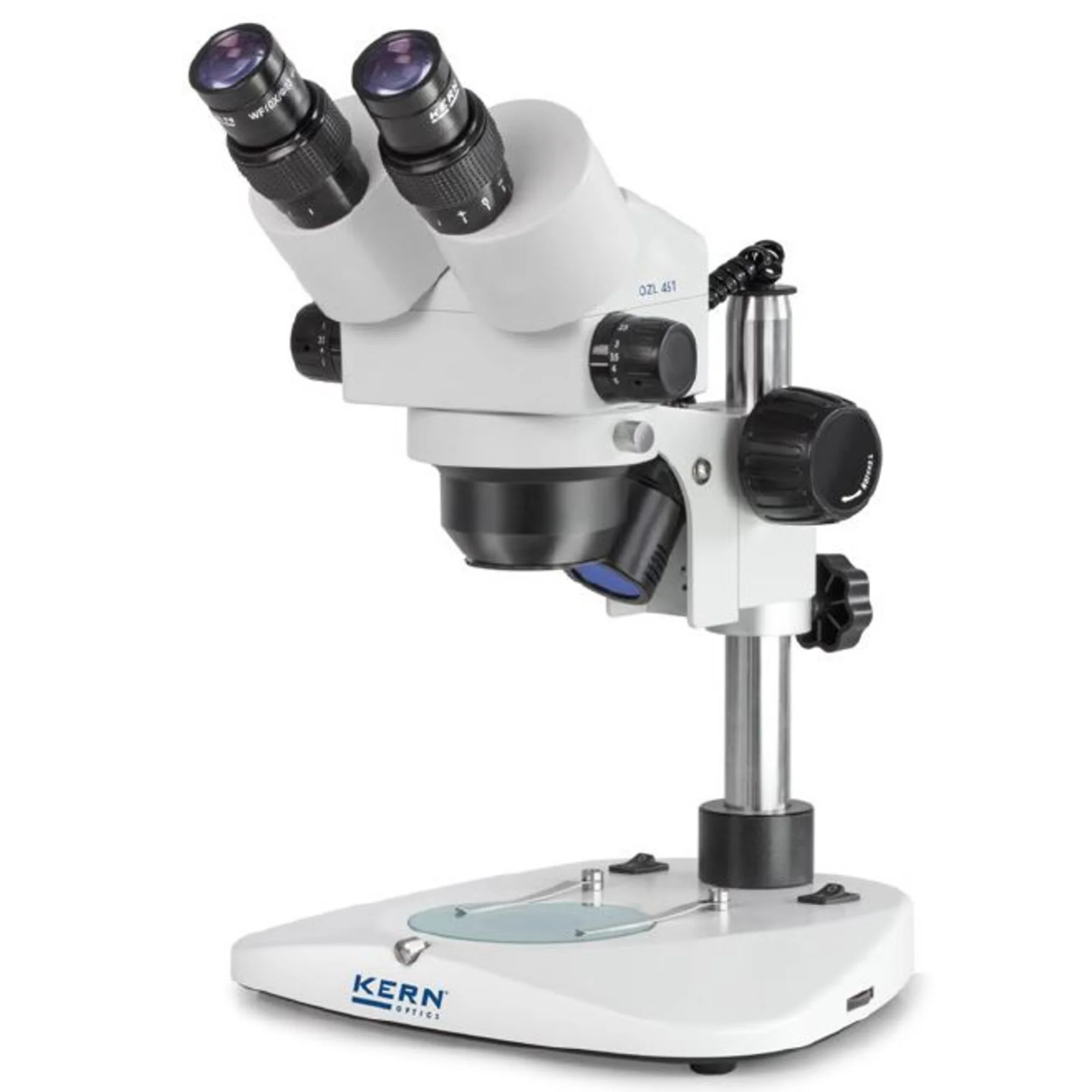 Microscope stéréo zoom  OZL 451, Greenough, Colonne, bino, 0,75-5,0x, 10x/23, 10W Hal