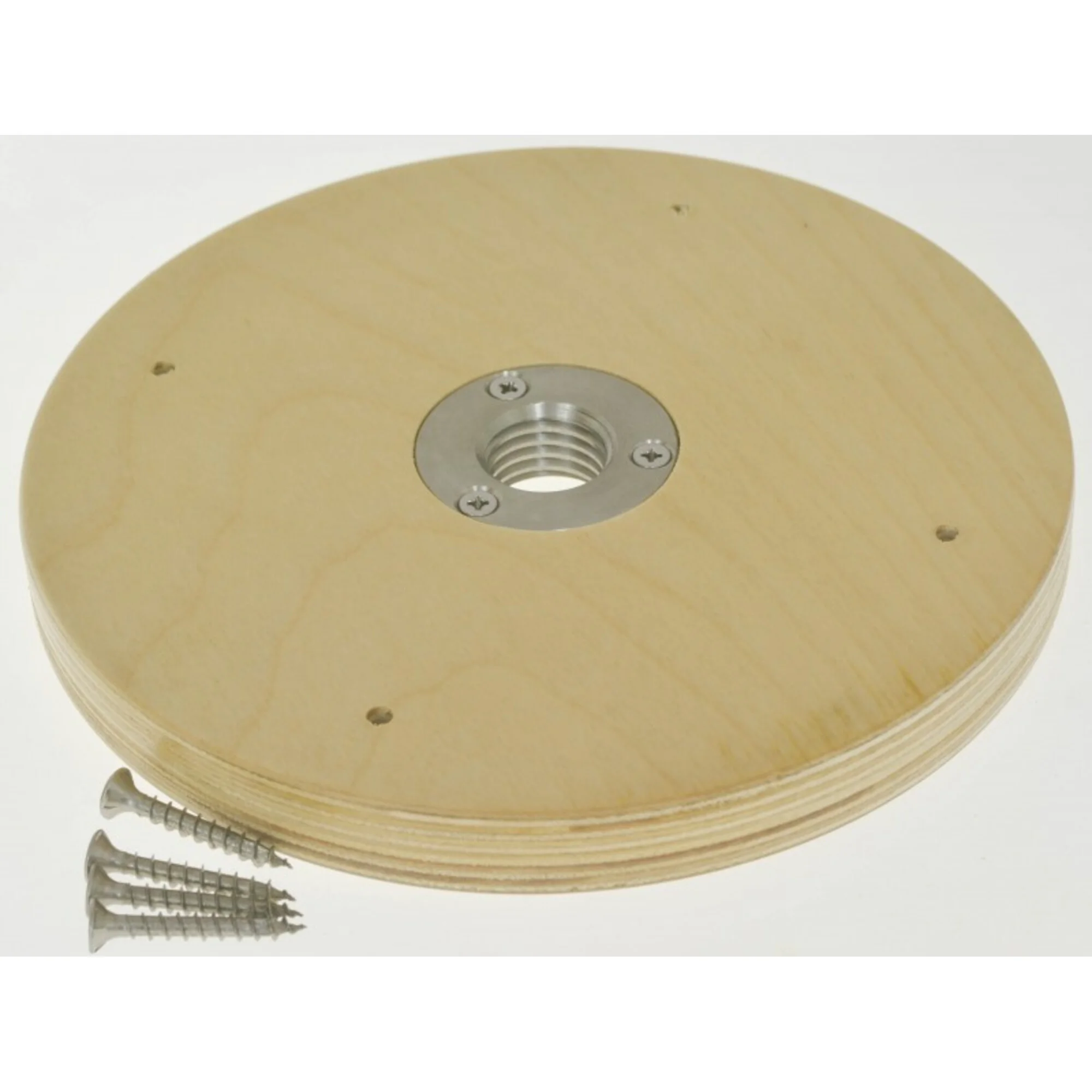 Plateau avec écrou à collerette pour Fotobox 159mm M10