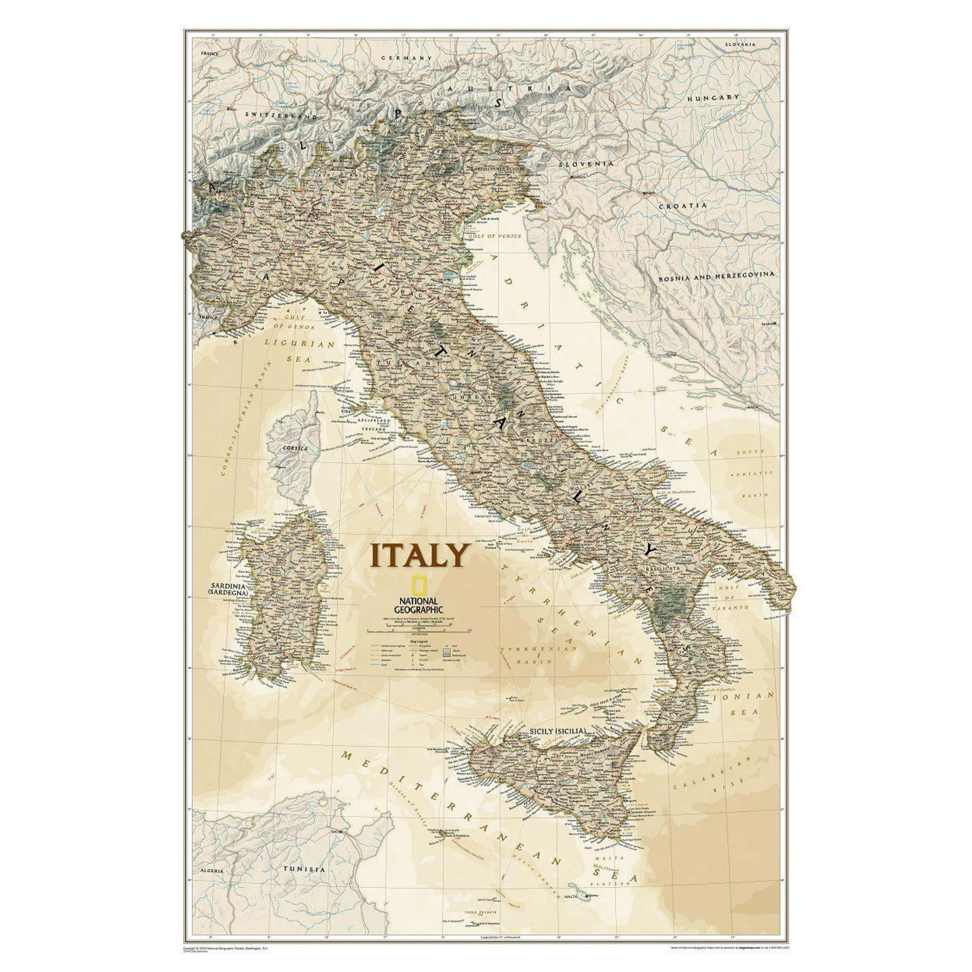 Carte antique de l'Italie