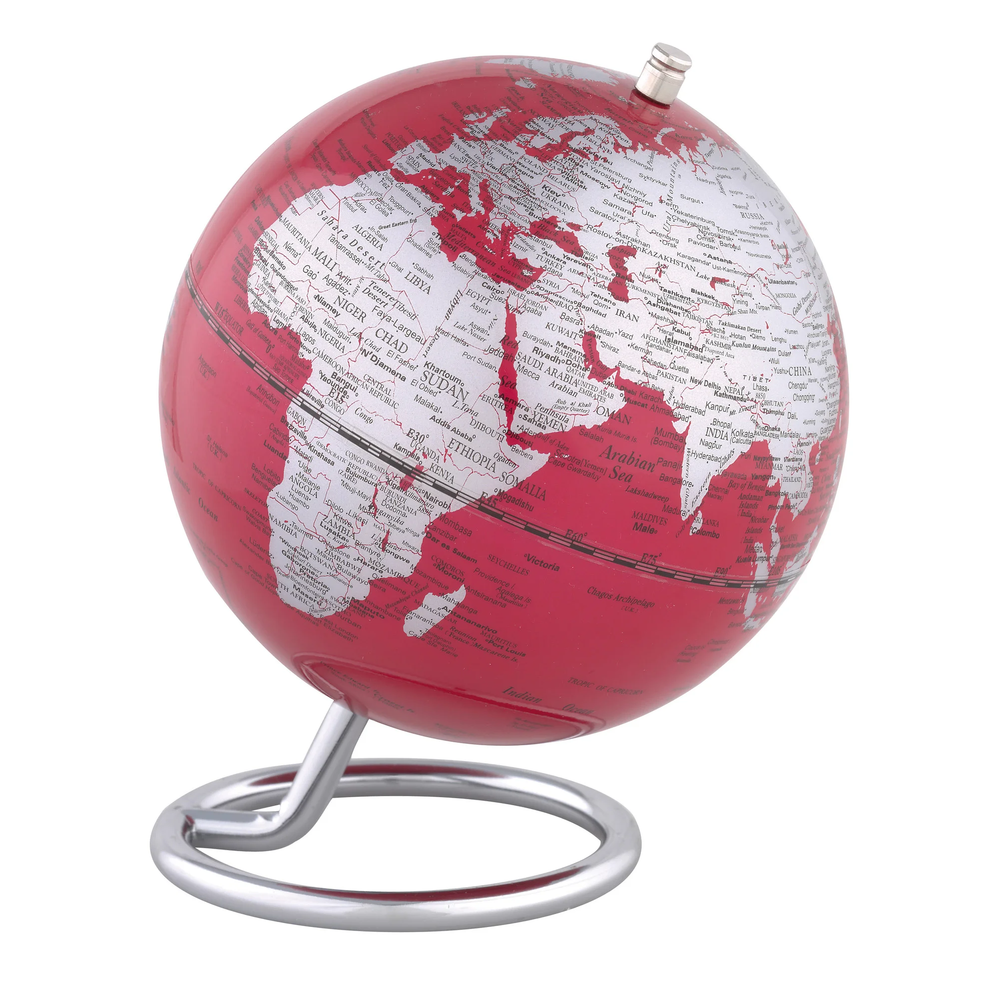 Mini-globe  Galilei Red 13cm
