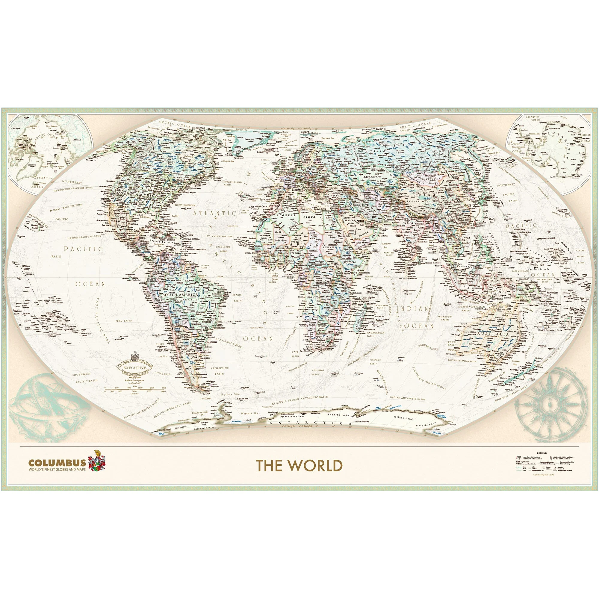 Mappemonde  The World Executive (100x65)