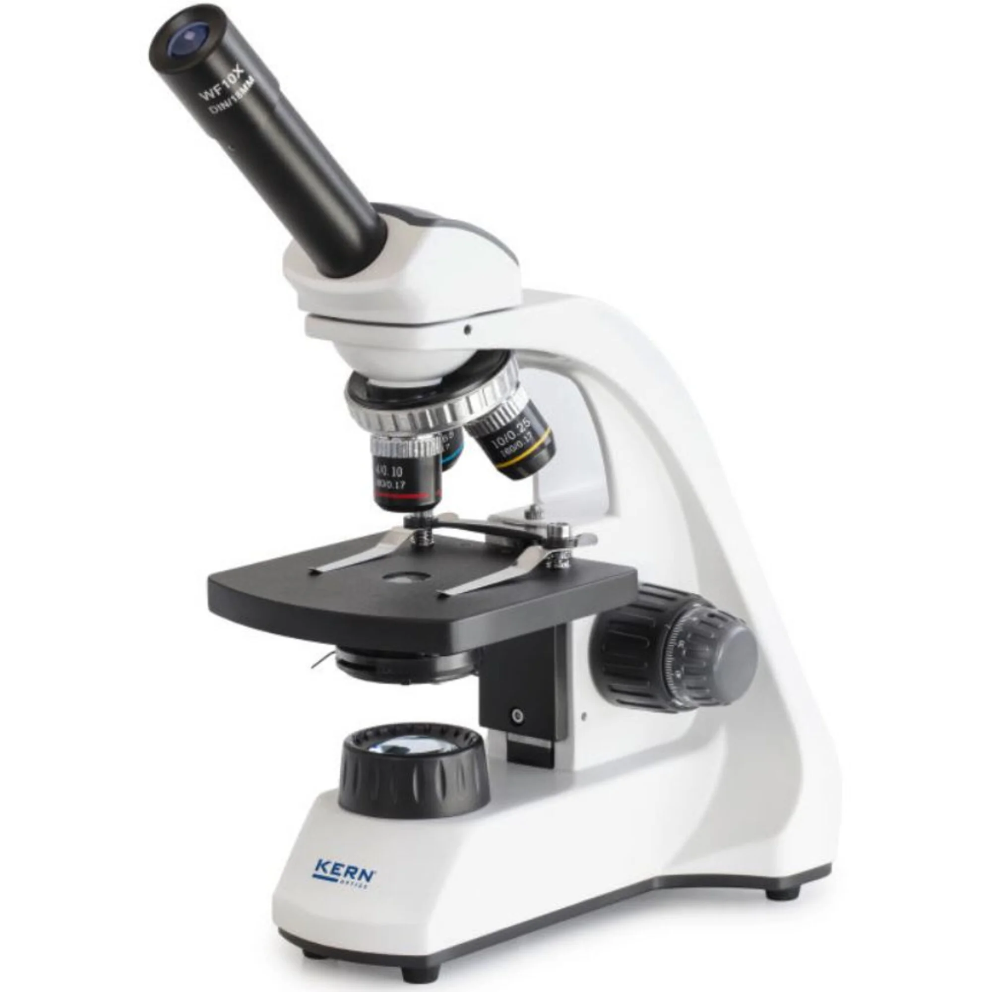 Microscope  Mono Achromat 4/10/40, WF10x18, 1W LED, OBT 101