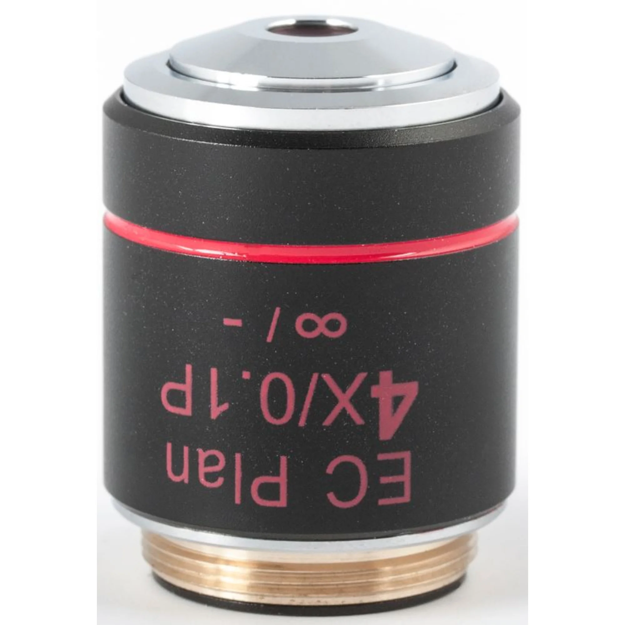 Objectif  EC PL P, CCIS, plan, achro, (spannungsfrei), 4x/0.10, w.d.15.9mm (BA-310 POL)