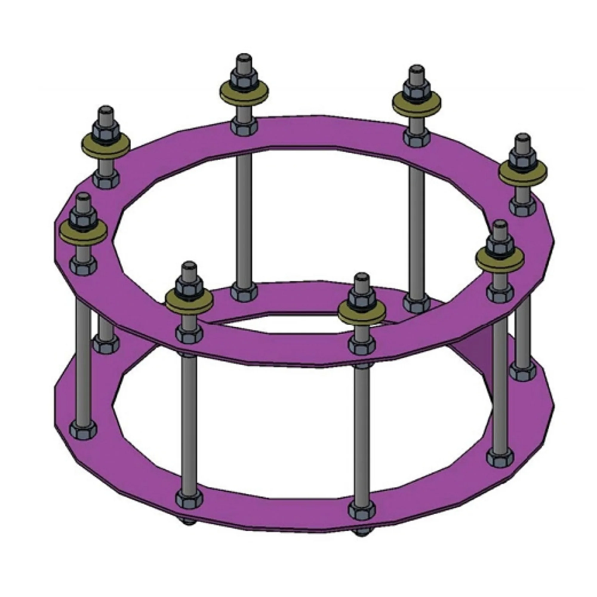 Kit d'ancrage 2 pour la colonne d'observation P300 100 cm