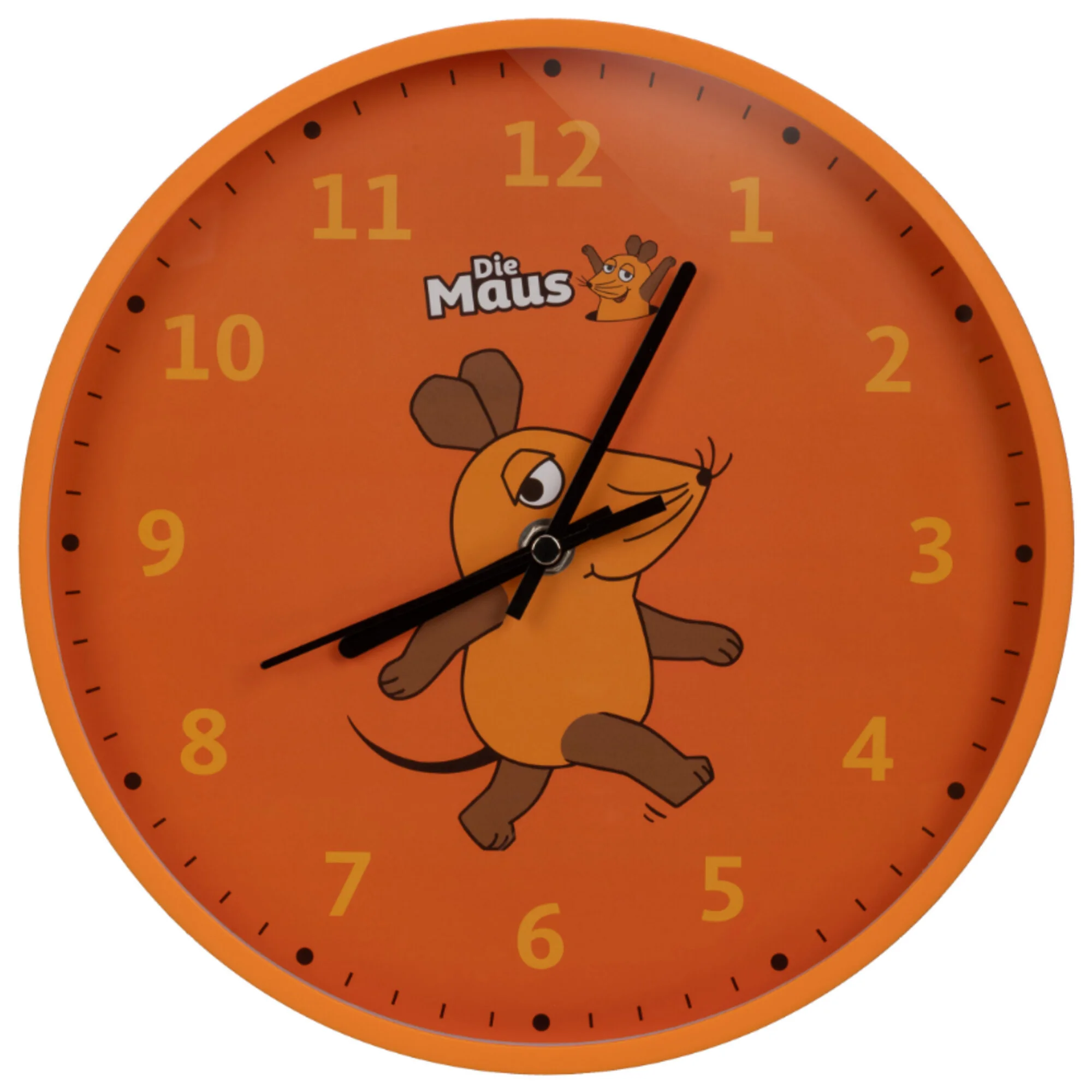 Horloge murale pour enfants orange