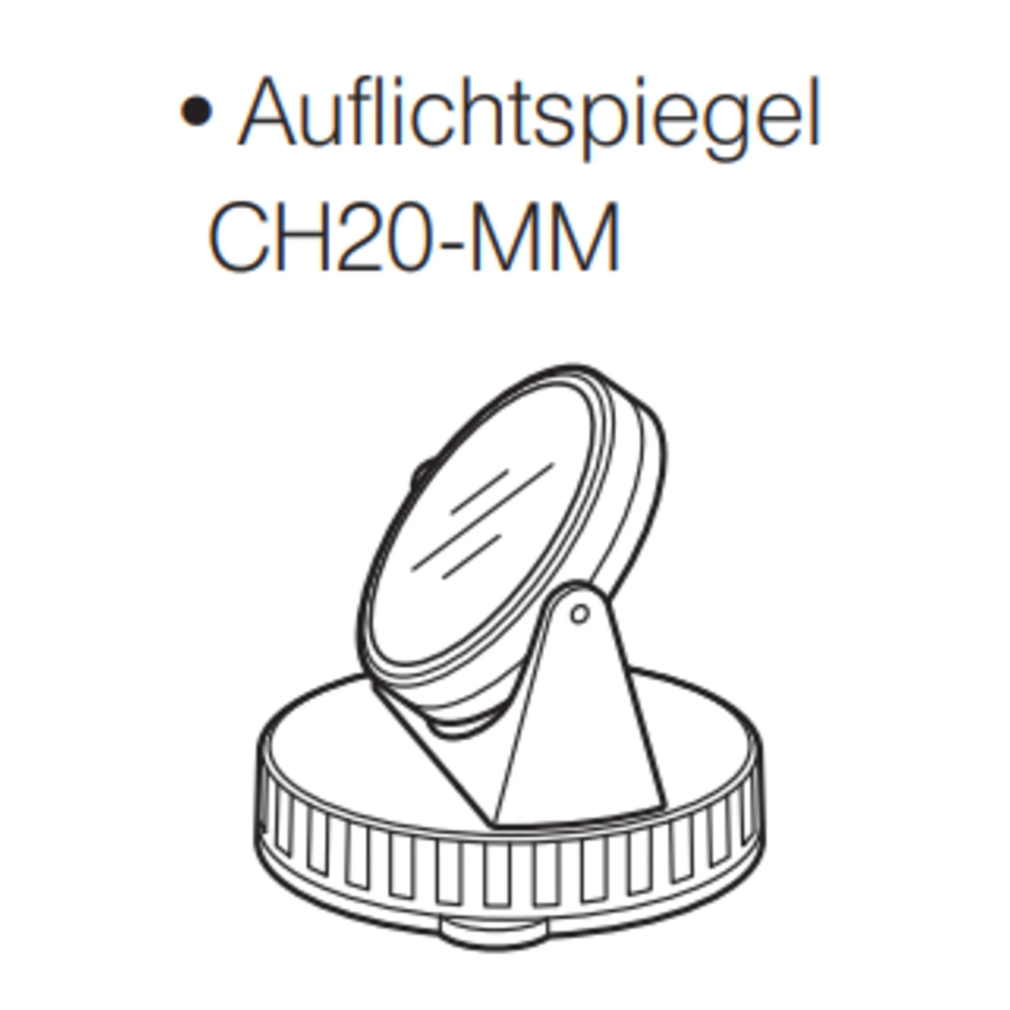 CH20-MM Miroir plan-concave pour CH20