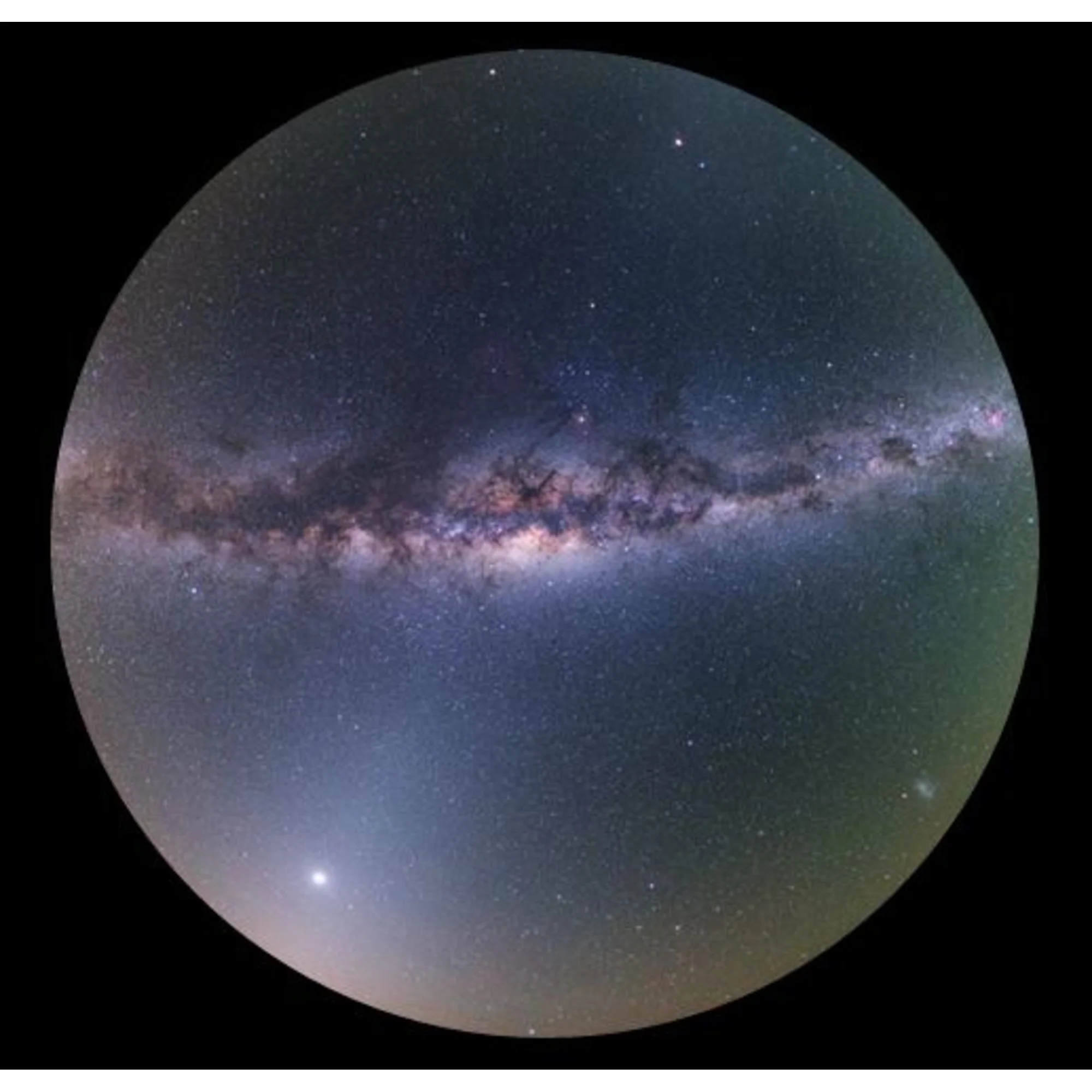 Diapositive pour le Planetarium Homestar de Sega : le ciel au-dessus de Paranal Scenic