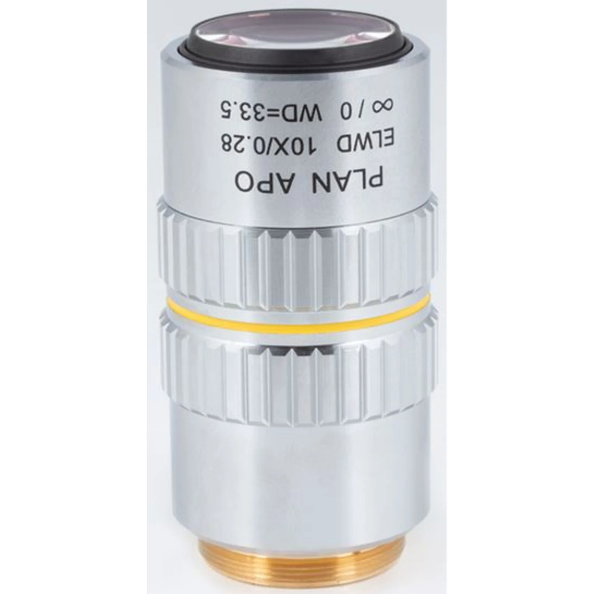 Plan apochromatique. Objectif ELWD 10X/0,280 (largeur de faisceau : 33,5 mm)