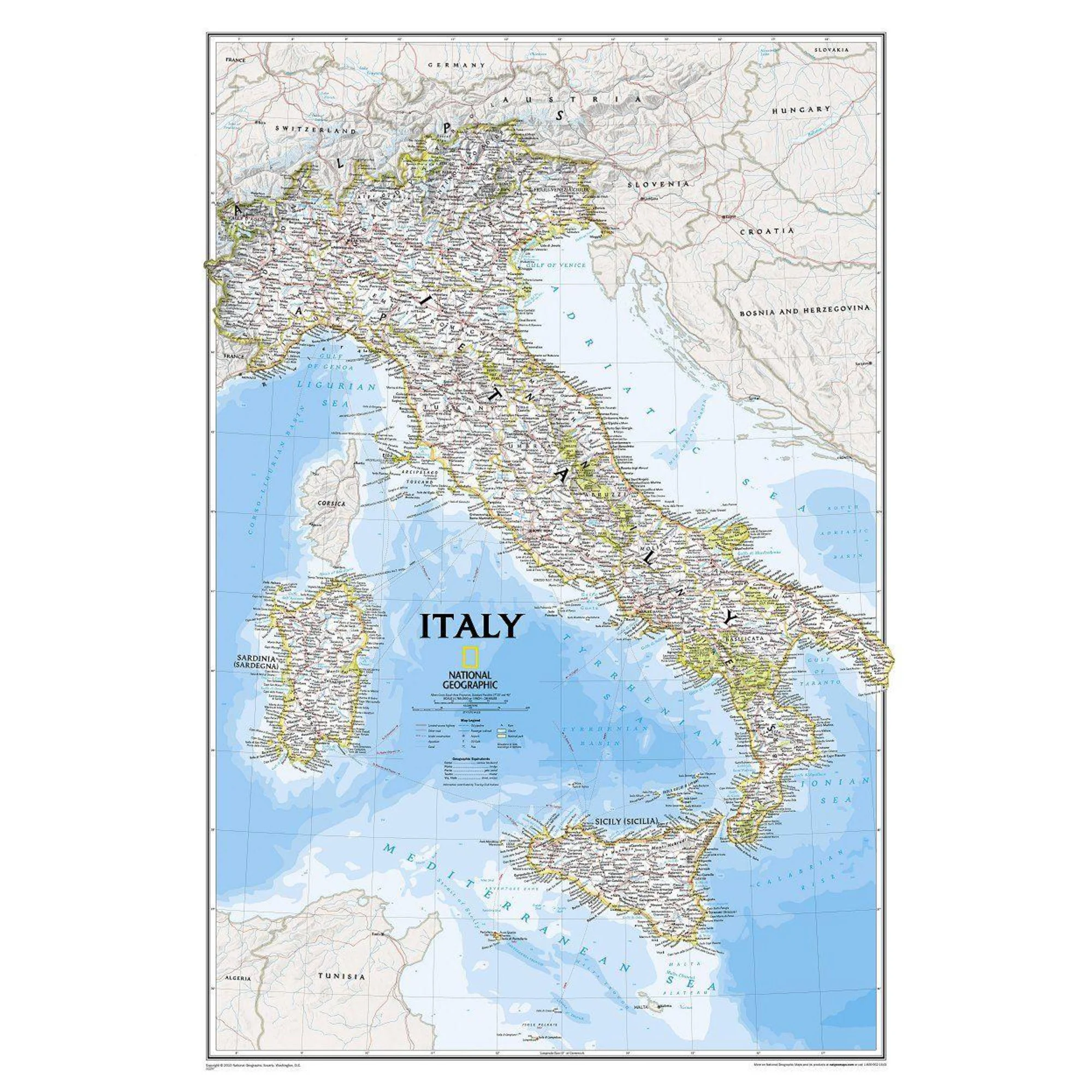 Carte géographique  Italie