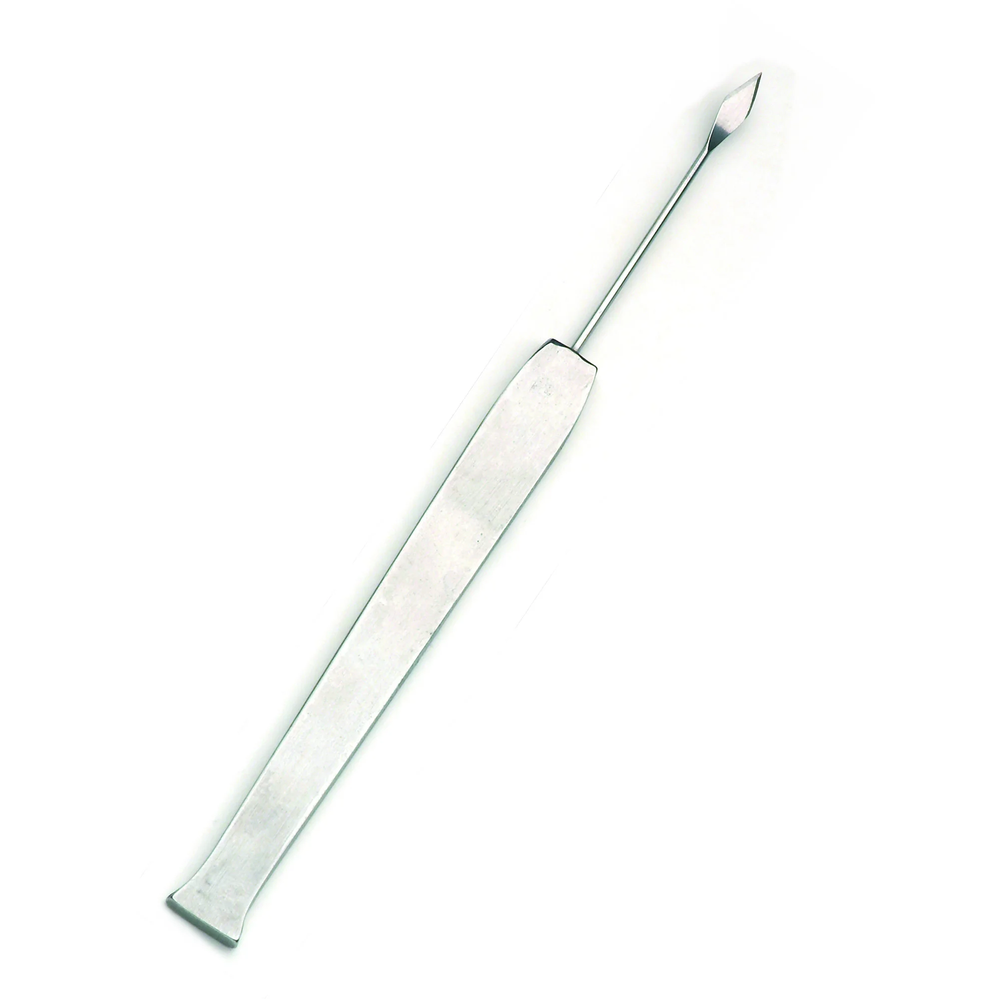 Aiguille de préparation, 140mm prise d'acier fin, droits, lanzettförmig