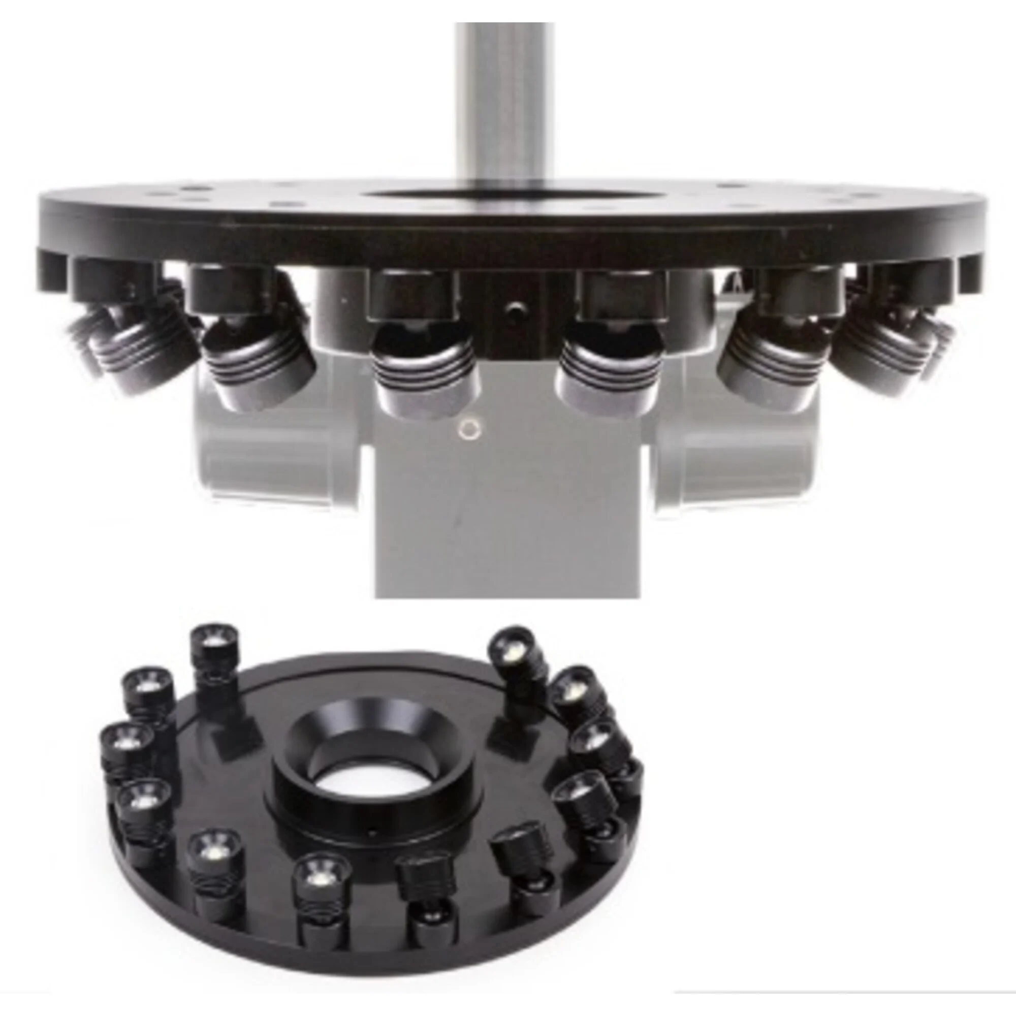 Lampes annulaires MZ.4735, 12x 1W LED, angle réglable