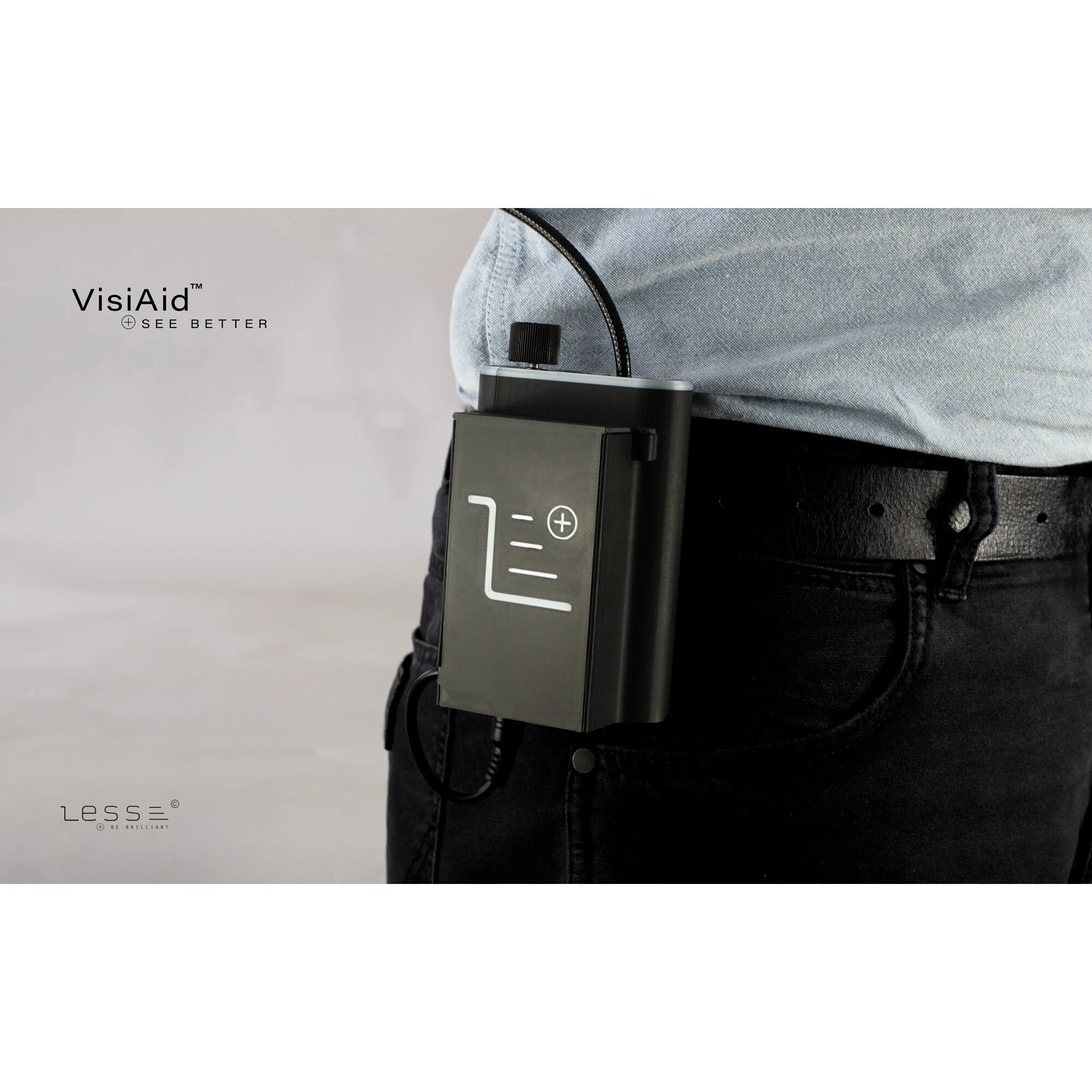 Loupe  VisiAid, Alimentation Portable