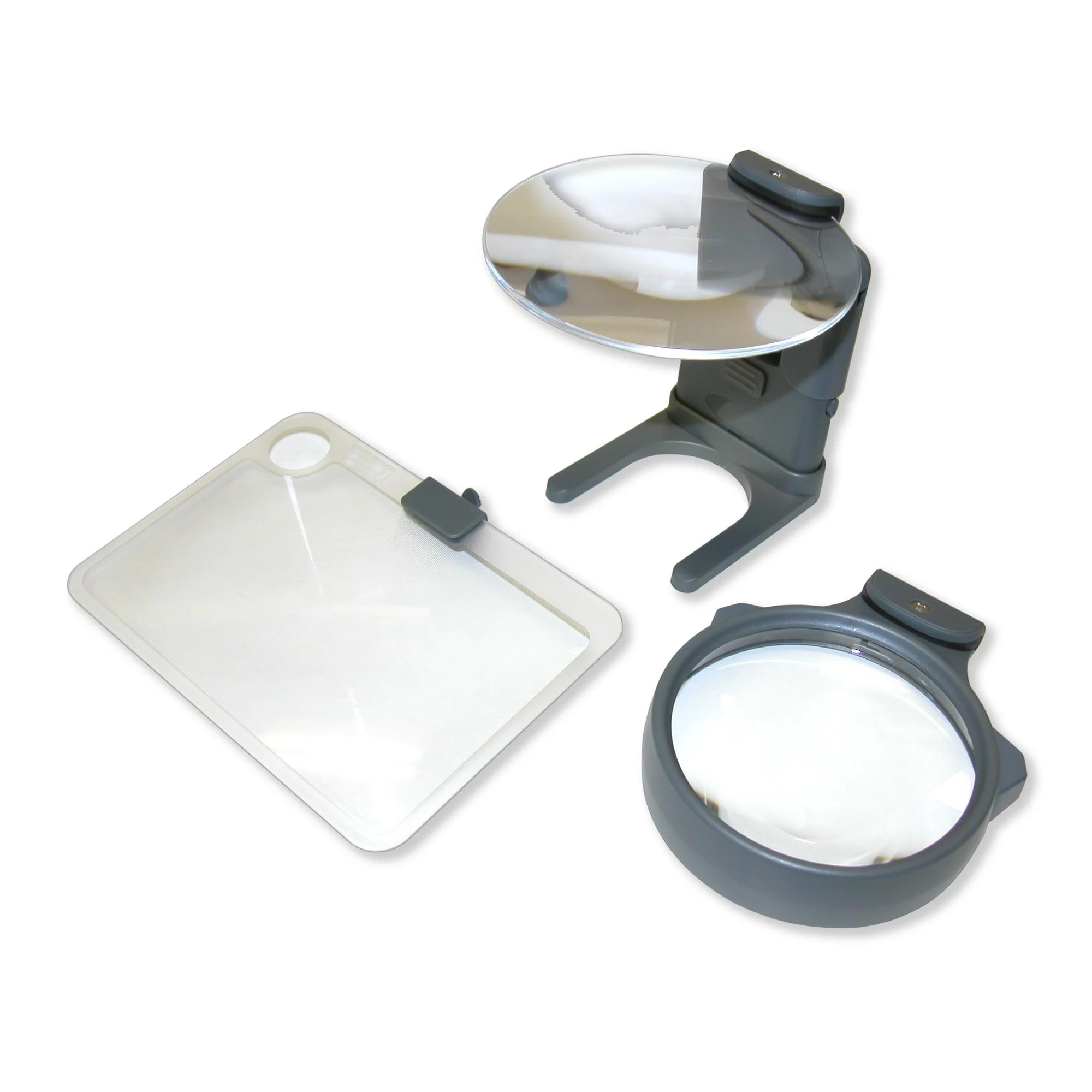 Hobby Magnifier - Jeu de 3 loupes, éclairées