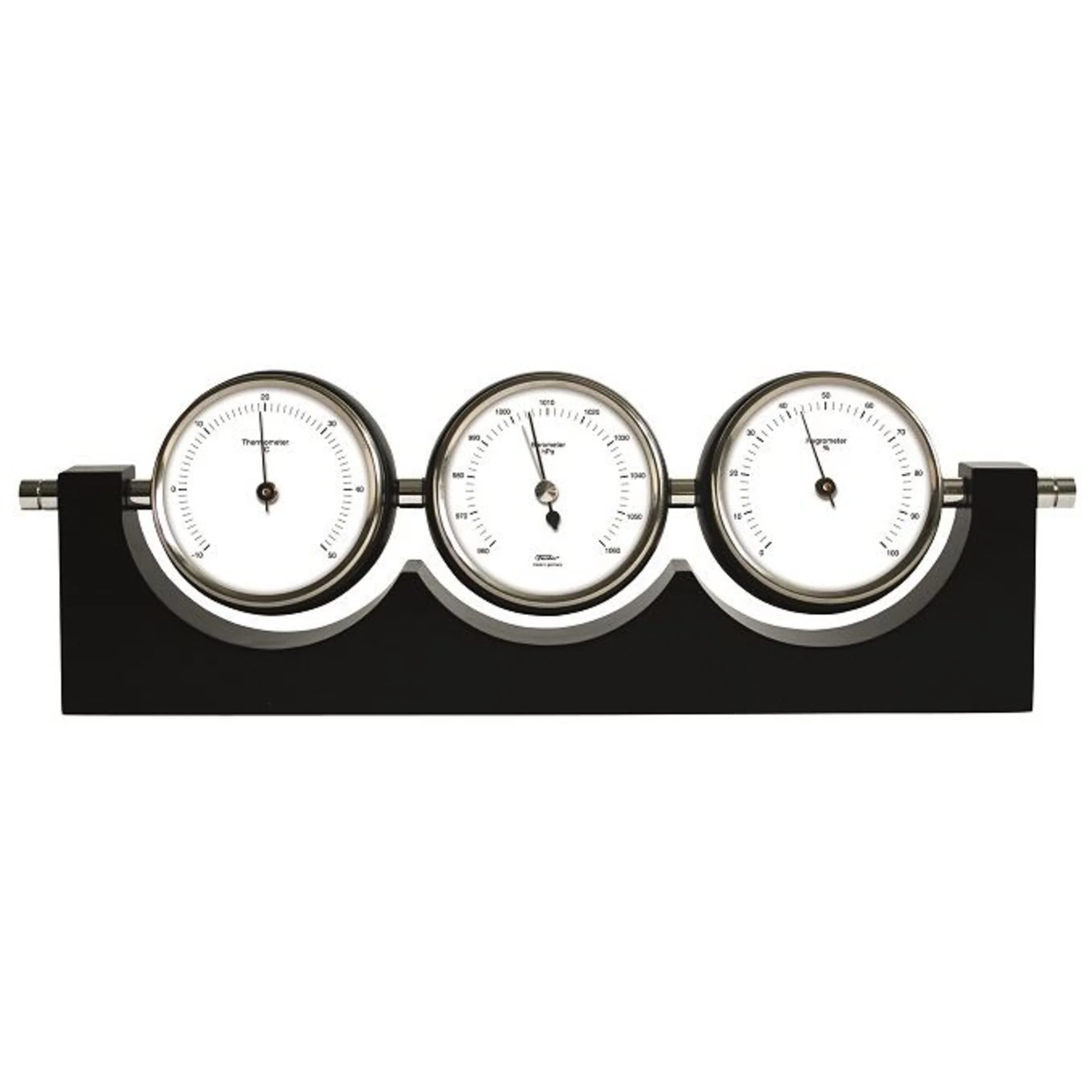 Station météo de table noire