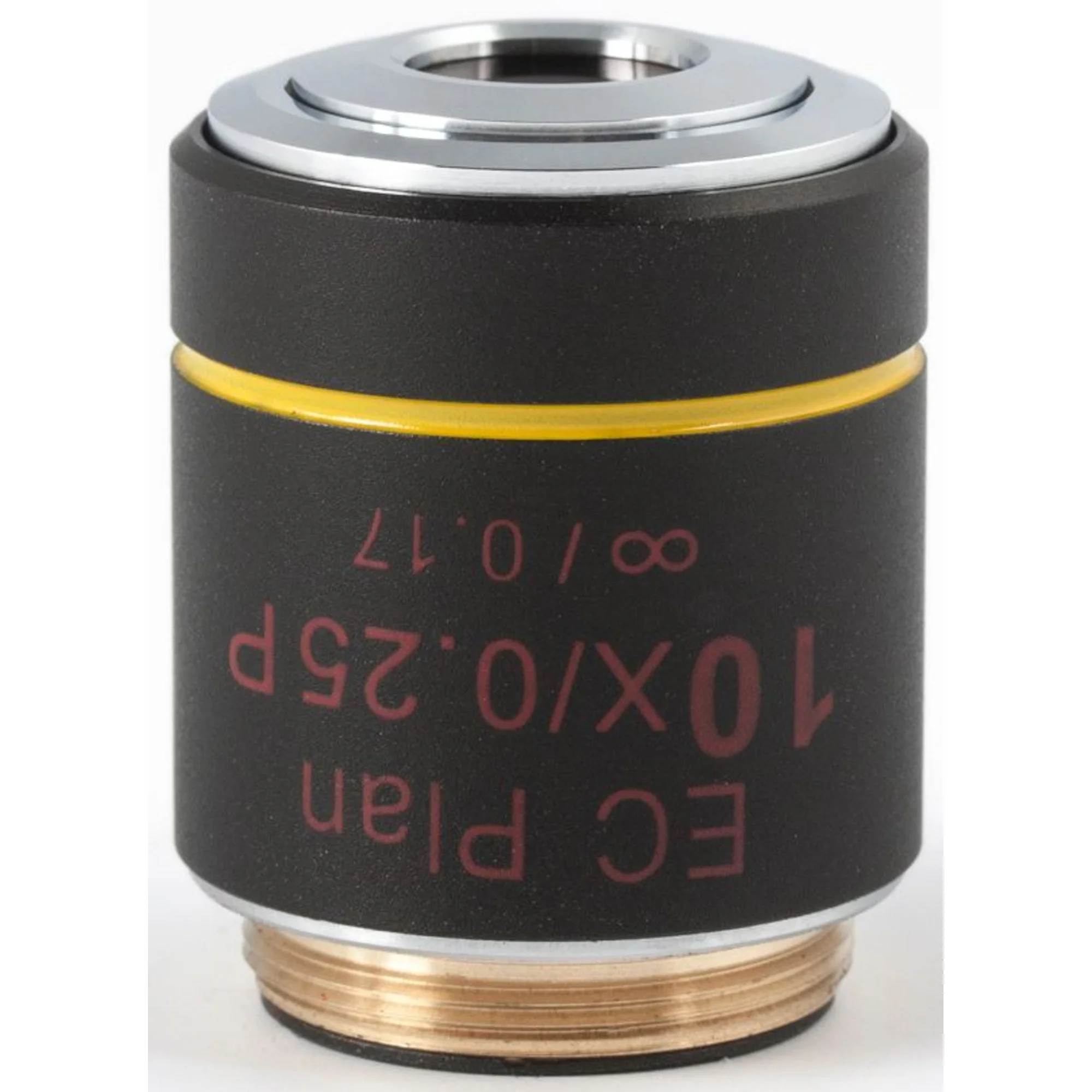 Objectif  EC PL P, CCIS, plan achro, (spannungsfrei), 10x/0.25, w.d.17.4mm (BA-310 POL)