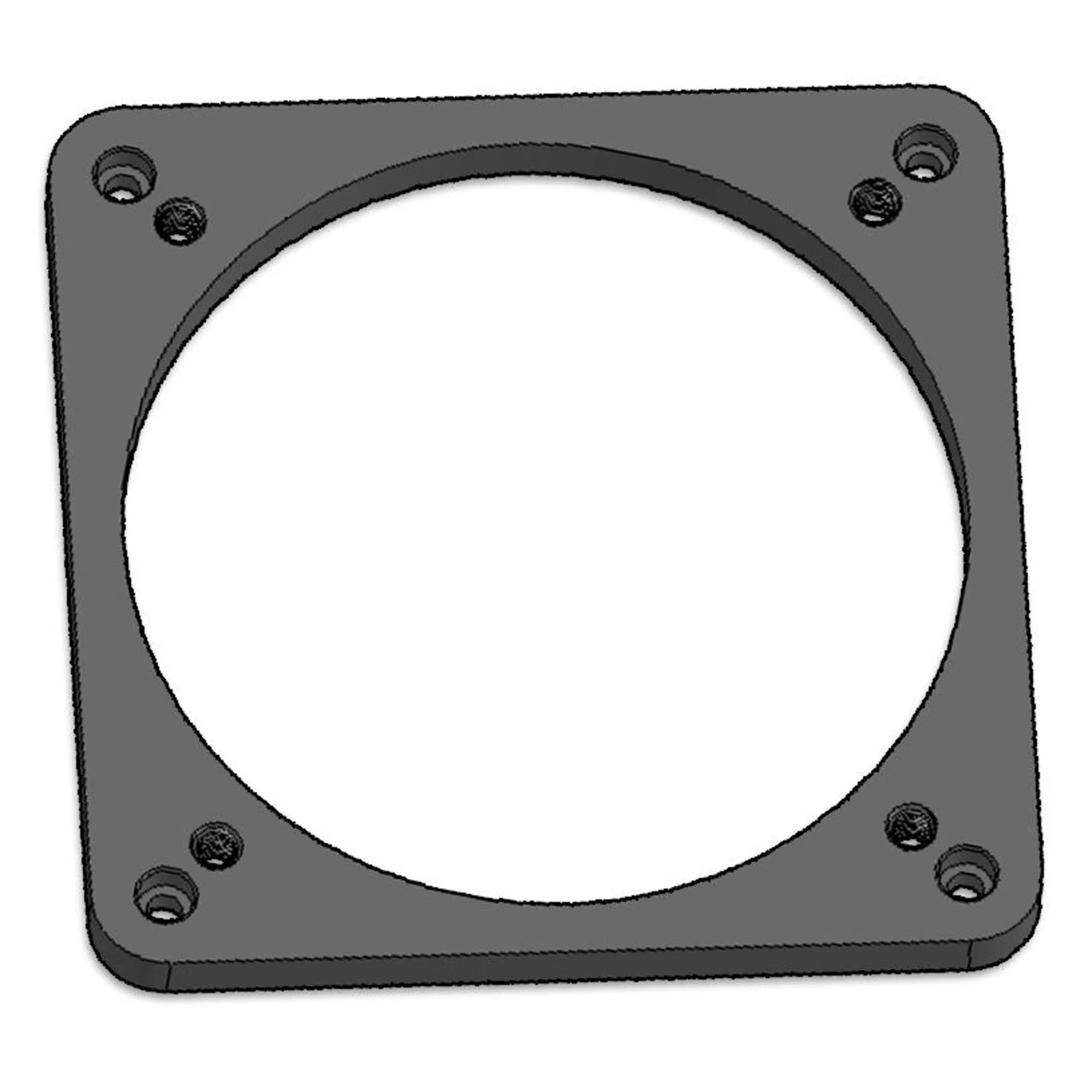 Embase pour porte-oculaire 76,2 mm, plat avec vis de mise à niveau