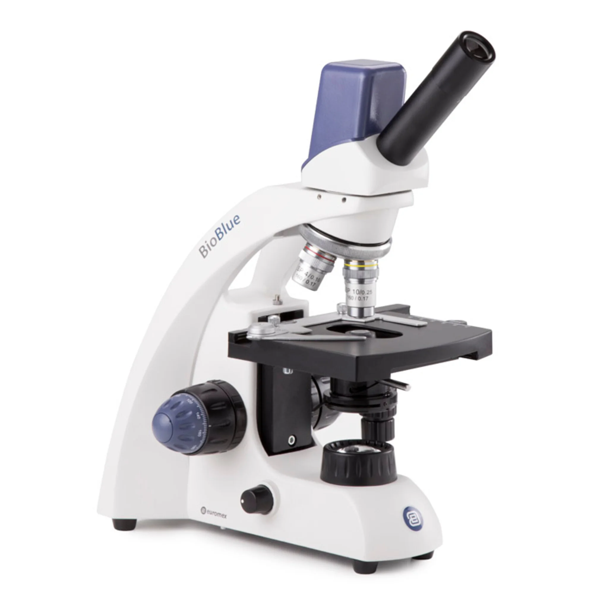 Microscope BioBlue, BB.4255, numérique, mono, DIN, 40x - 1000x, 10x/18, LED, 1W