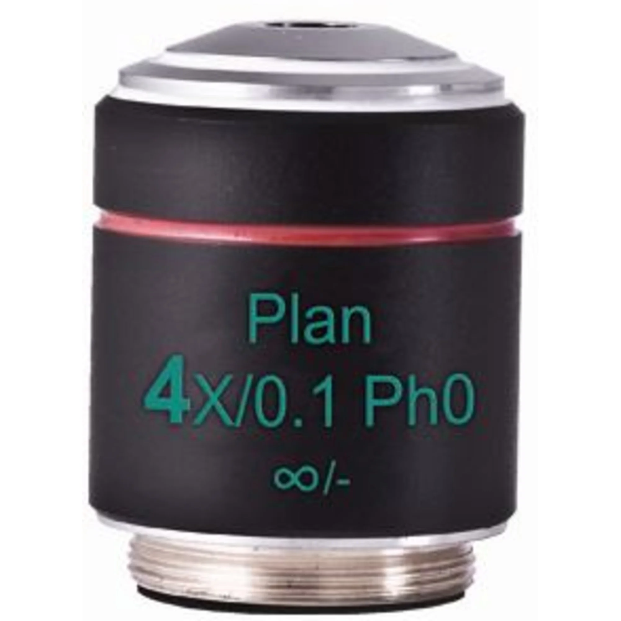 Objectif  PL Ph, CCIS, plan, achro phase 4x/0.10, w.d.12.6mm Ph0 (AE2000)