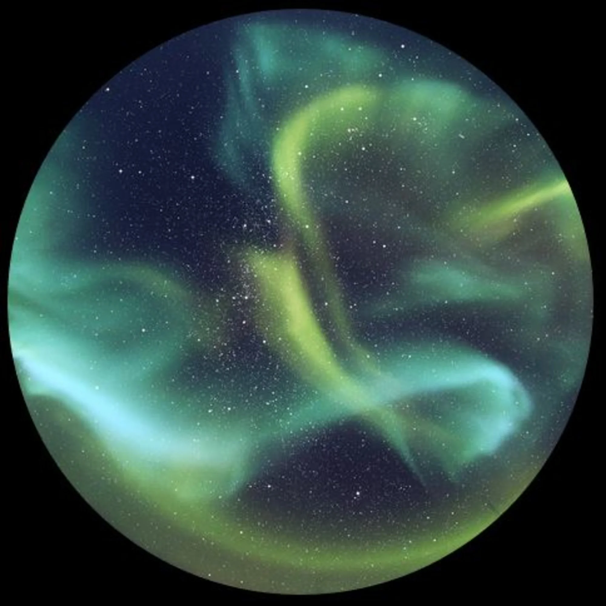 Diapositive pour le Sega Homestar Planetarium Aurora Australis Scenic