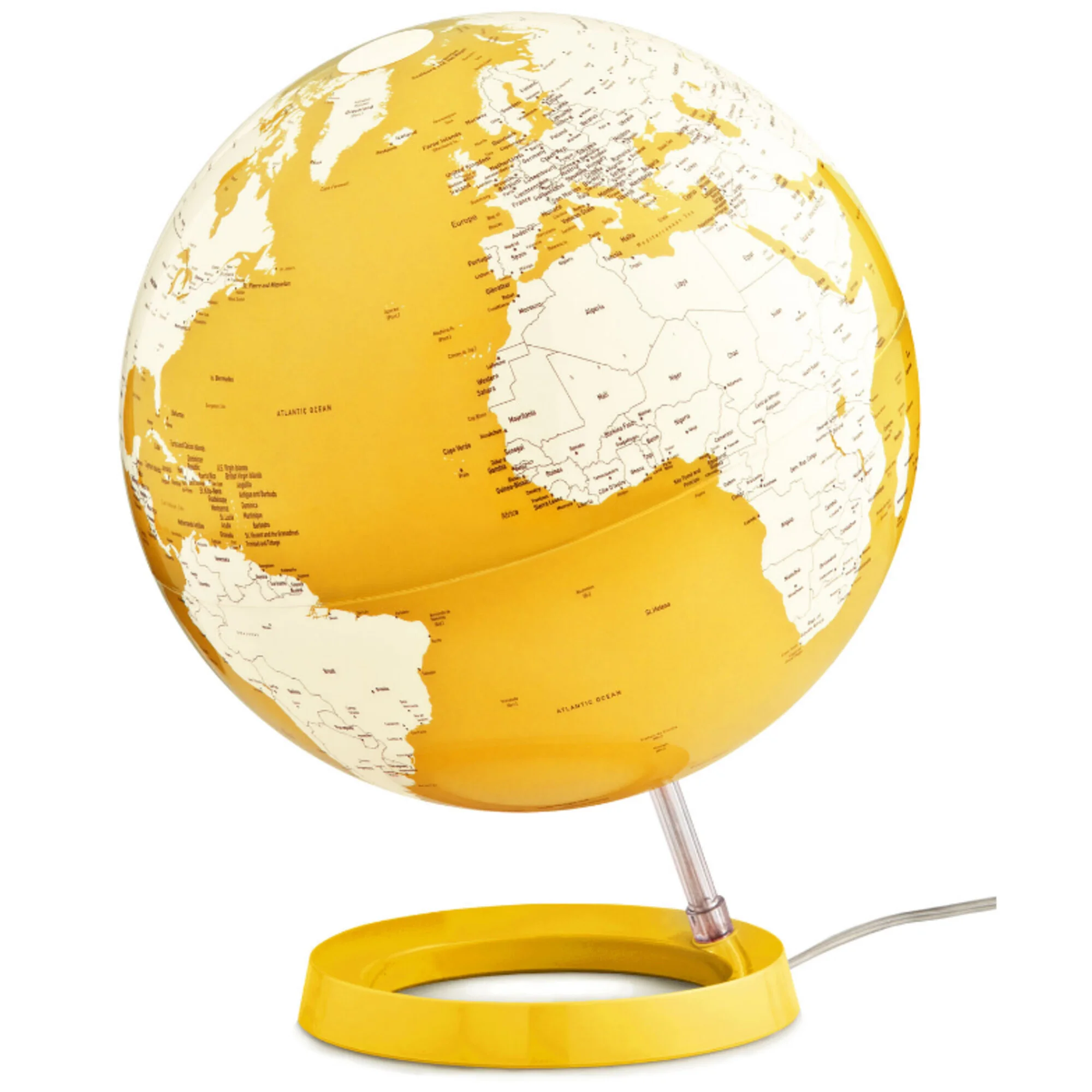 Globe  Light & Colour Pastel Yellow 30cm