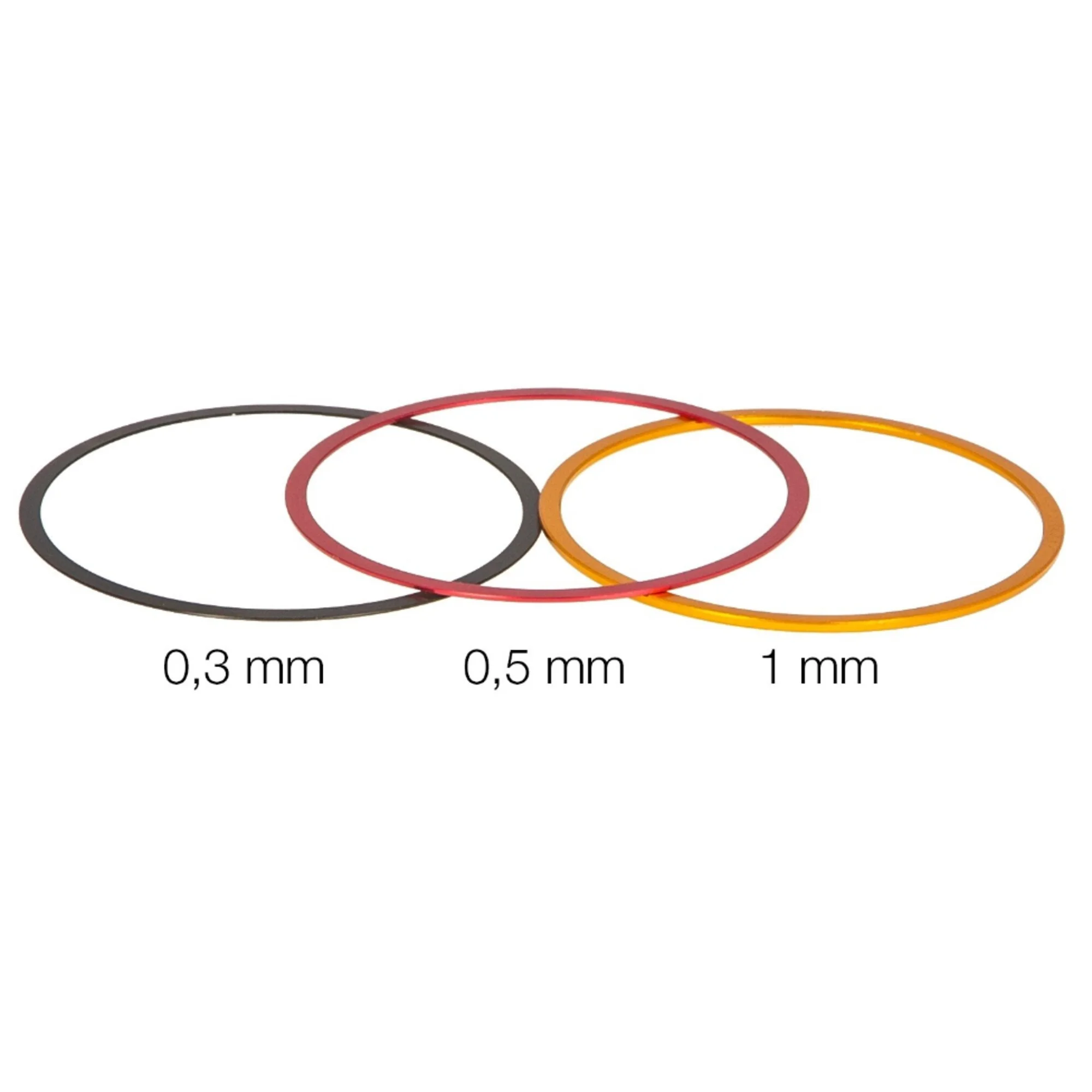 Tube allonge  Anneaux de réglage fin T2 0,3 / 0,5 / 1 mm