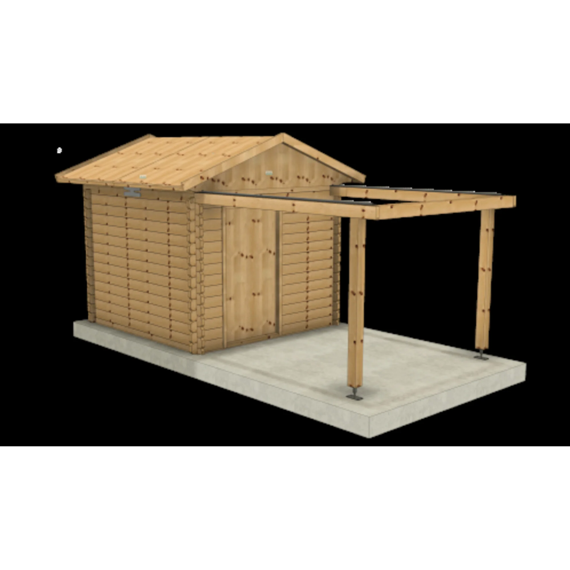 Observatoire à toit ouvrant GreenLine Medium 32 mm avec protection du bois