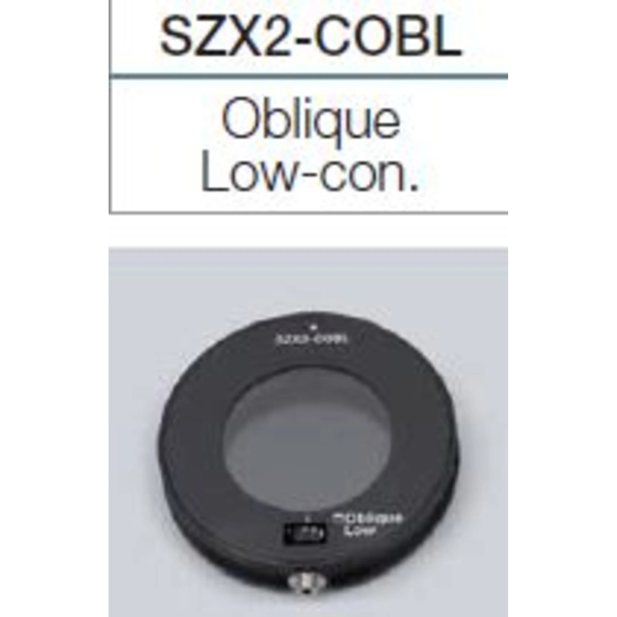 Cartouche SZX2-COBL oblique, contraste faible