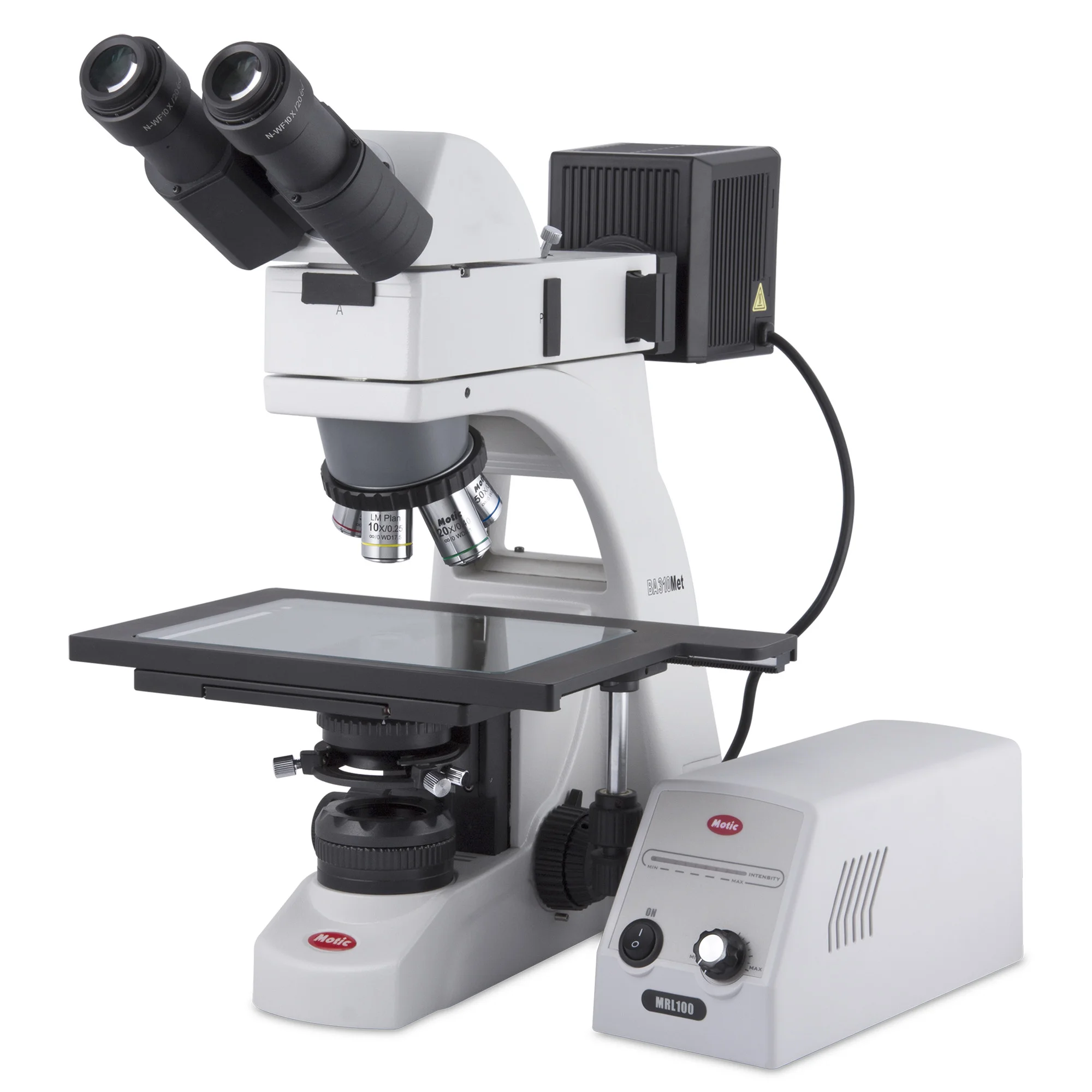 Microscope binoculaire BA310 MET-T, (6 "x4") (plan de travail: 152,4mmx101,6mm)