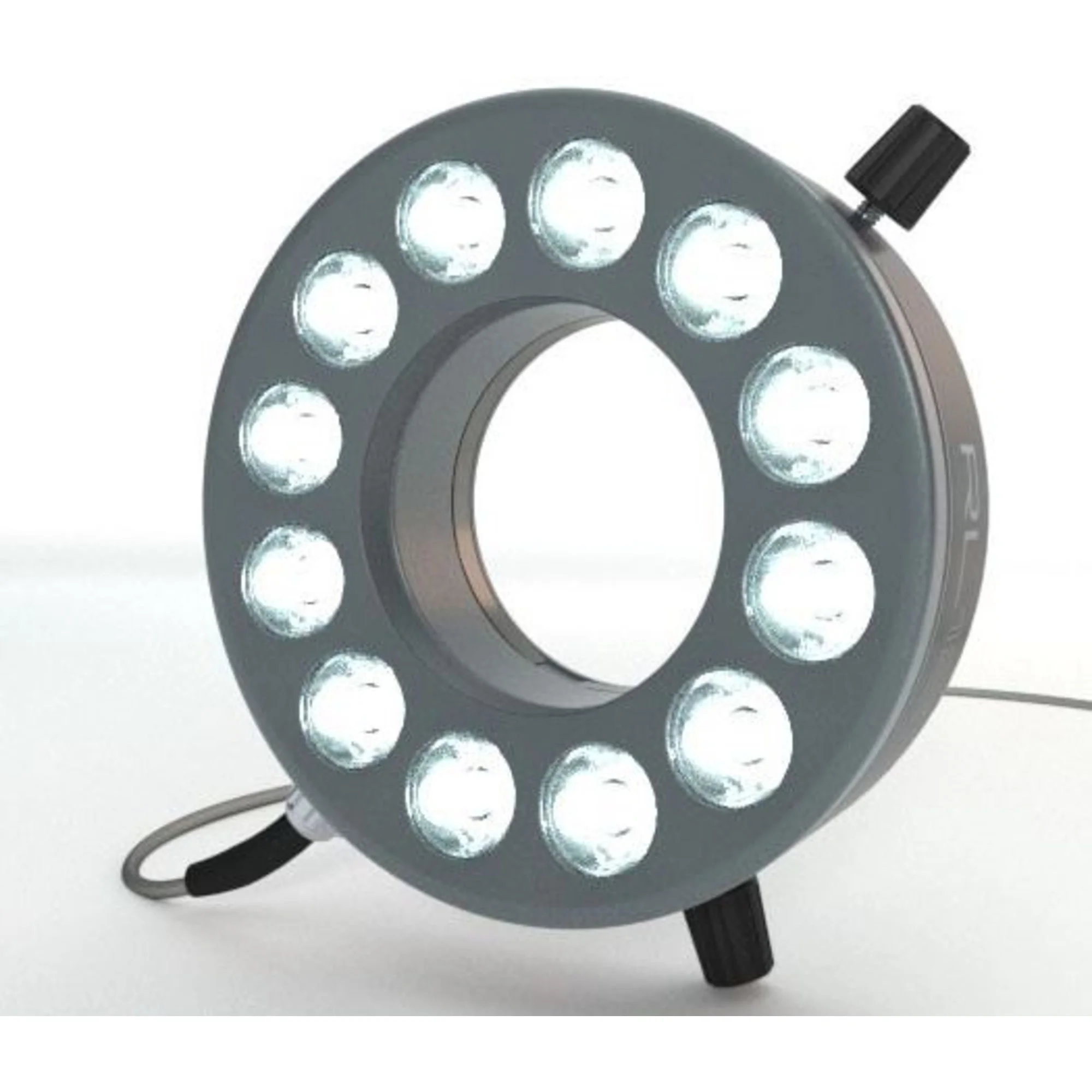 RL12-10s-24V PW, Spot, blanc pur (6 000 K), Bouchon M12 (4 pôles), Ø 66 mm