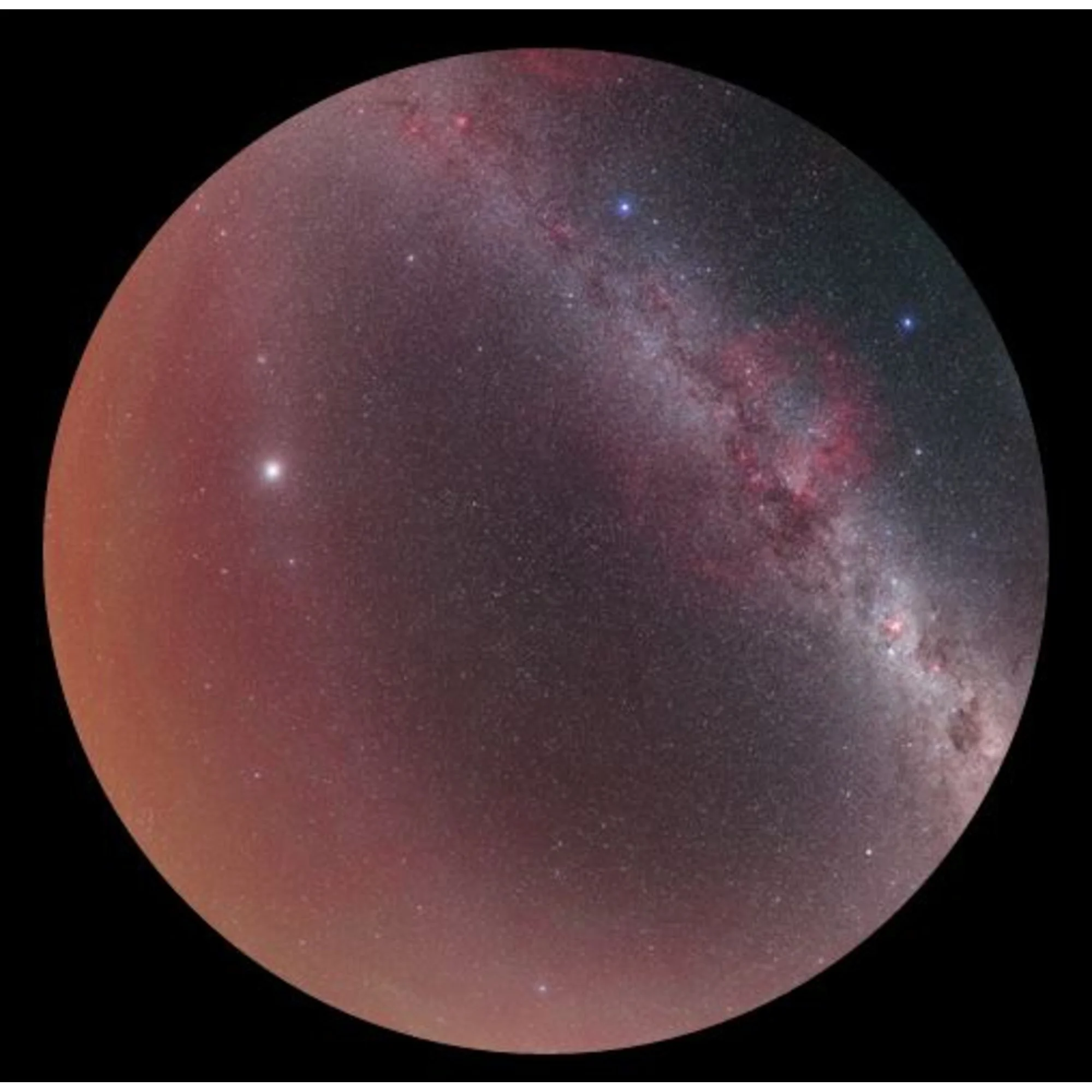 Diapositive pour le Planetarium Sega Homestar Le ciel au-dessus de La Silla Scenic