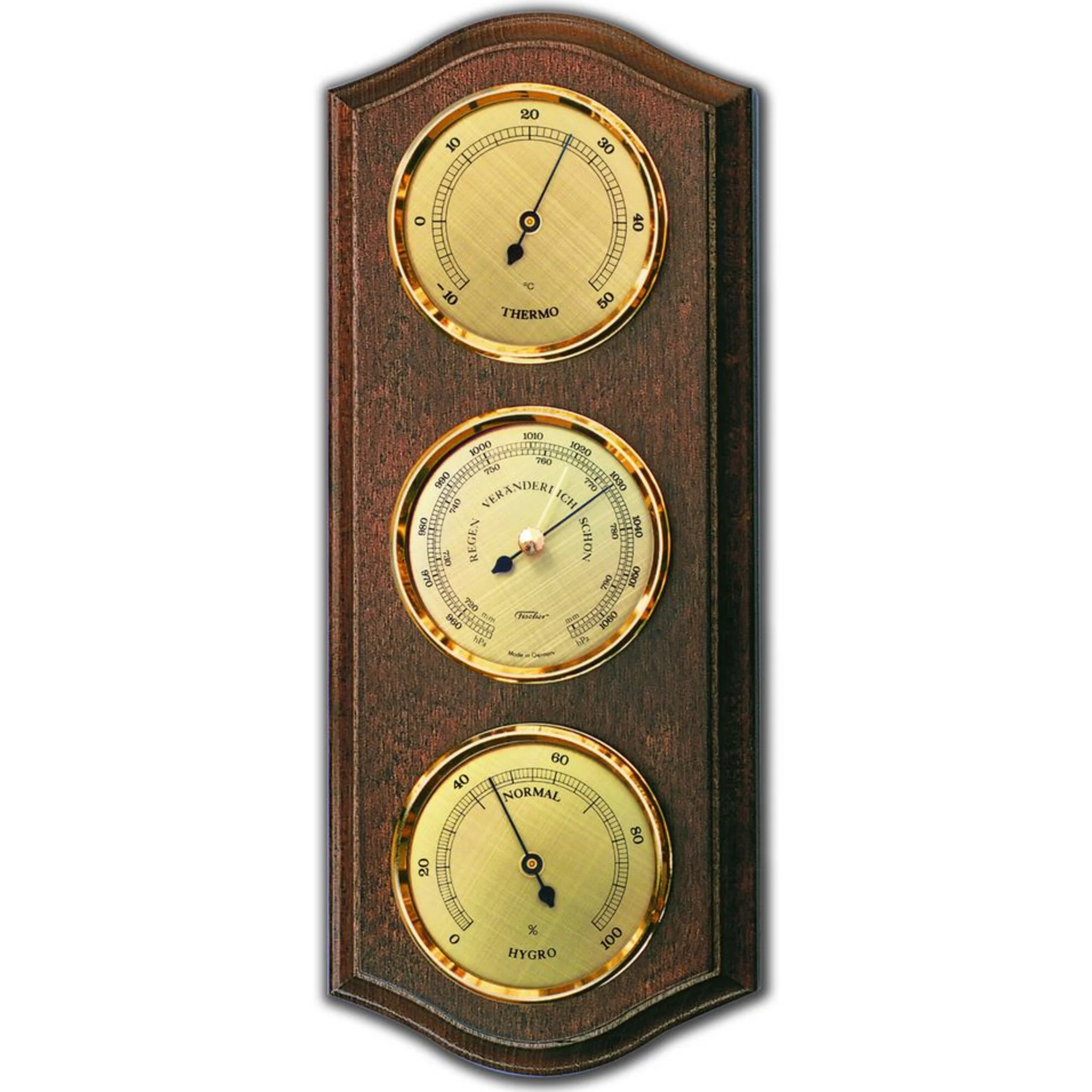 Station météo  Ø 63 mm couleur noyer