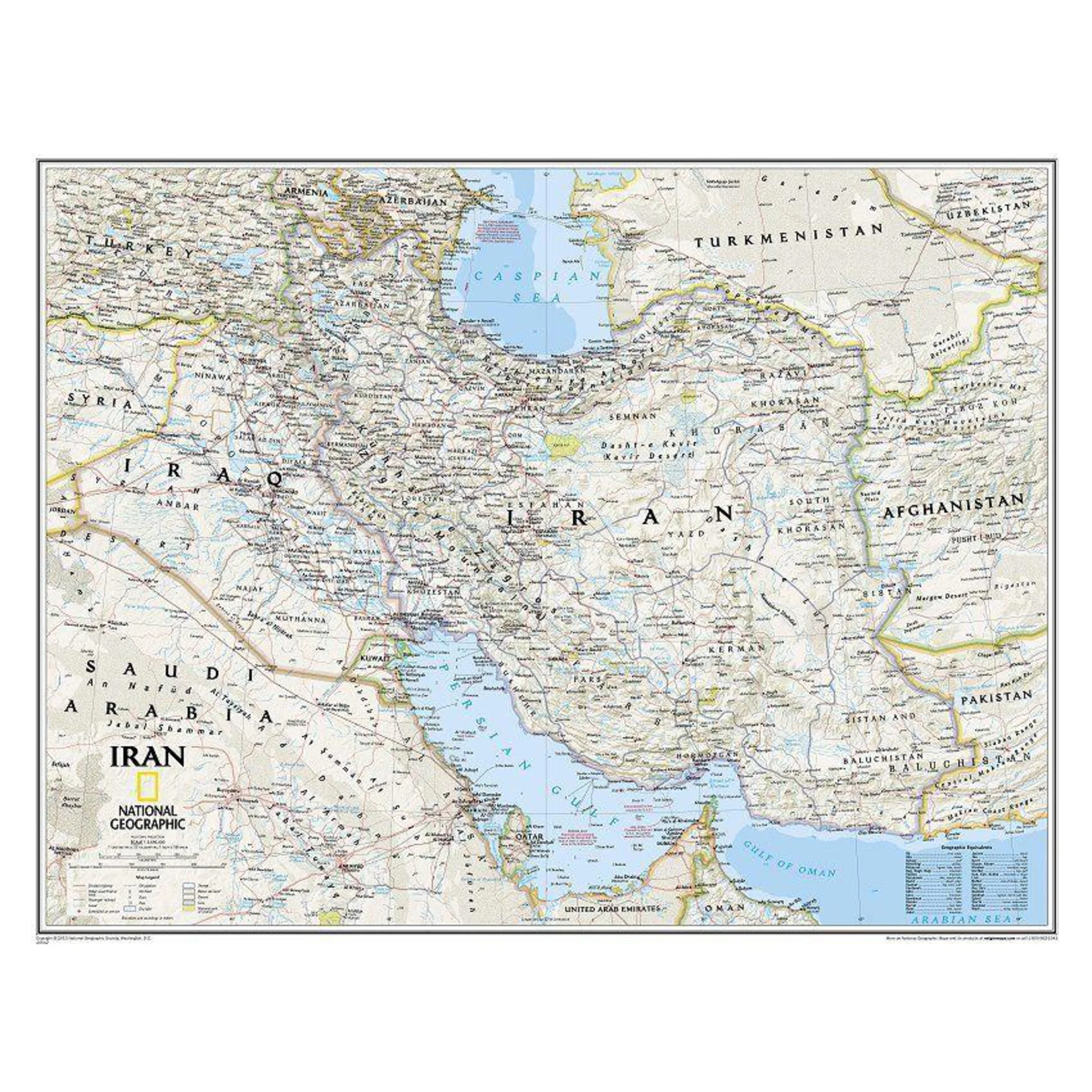 Carte de l'Iran