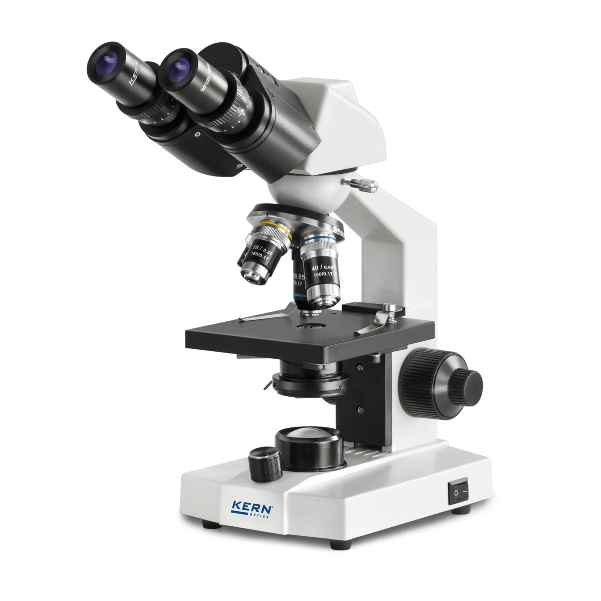 Microscope  Bino Achromat 4/10/40, WF10x18, 0,5W LED, recharge, OBS 104