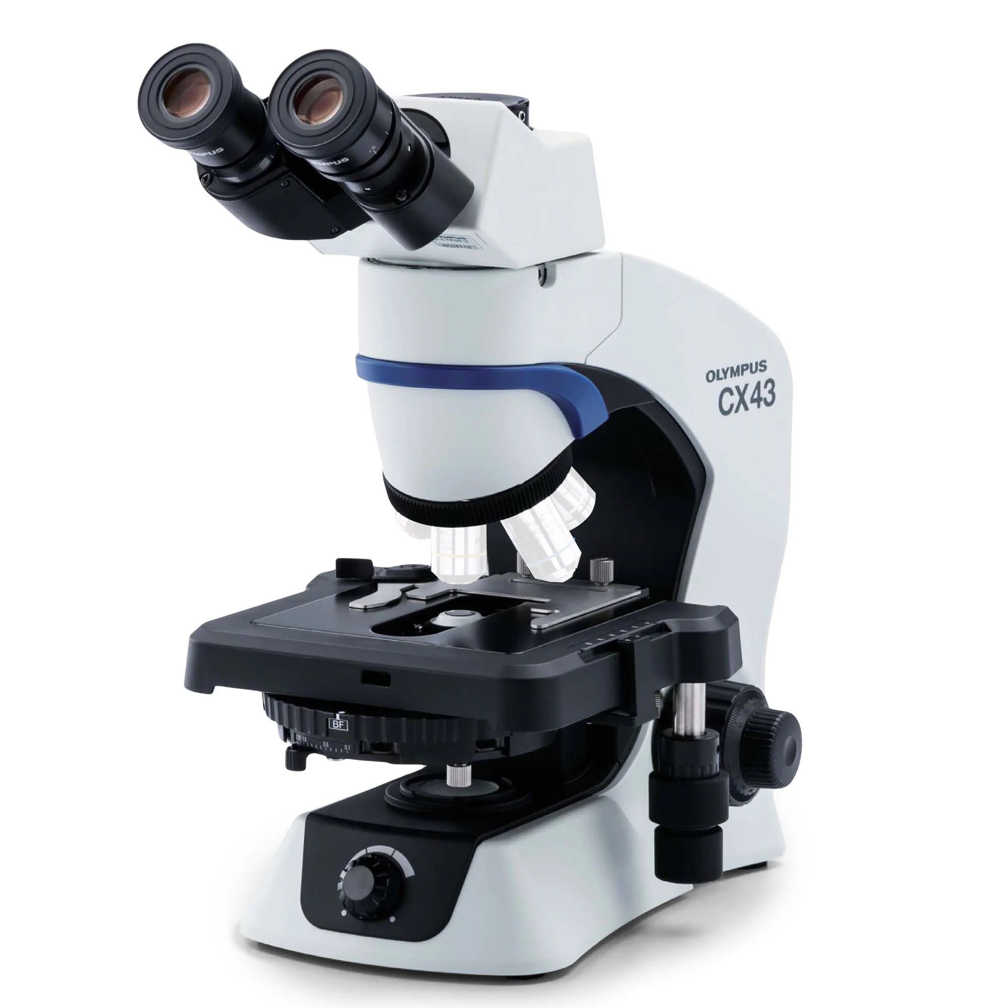 Microscope  Olympus CX43 FL, trino, infinity, LED,  sans objectifs !