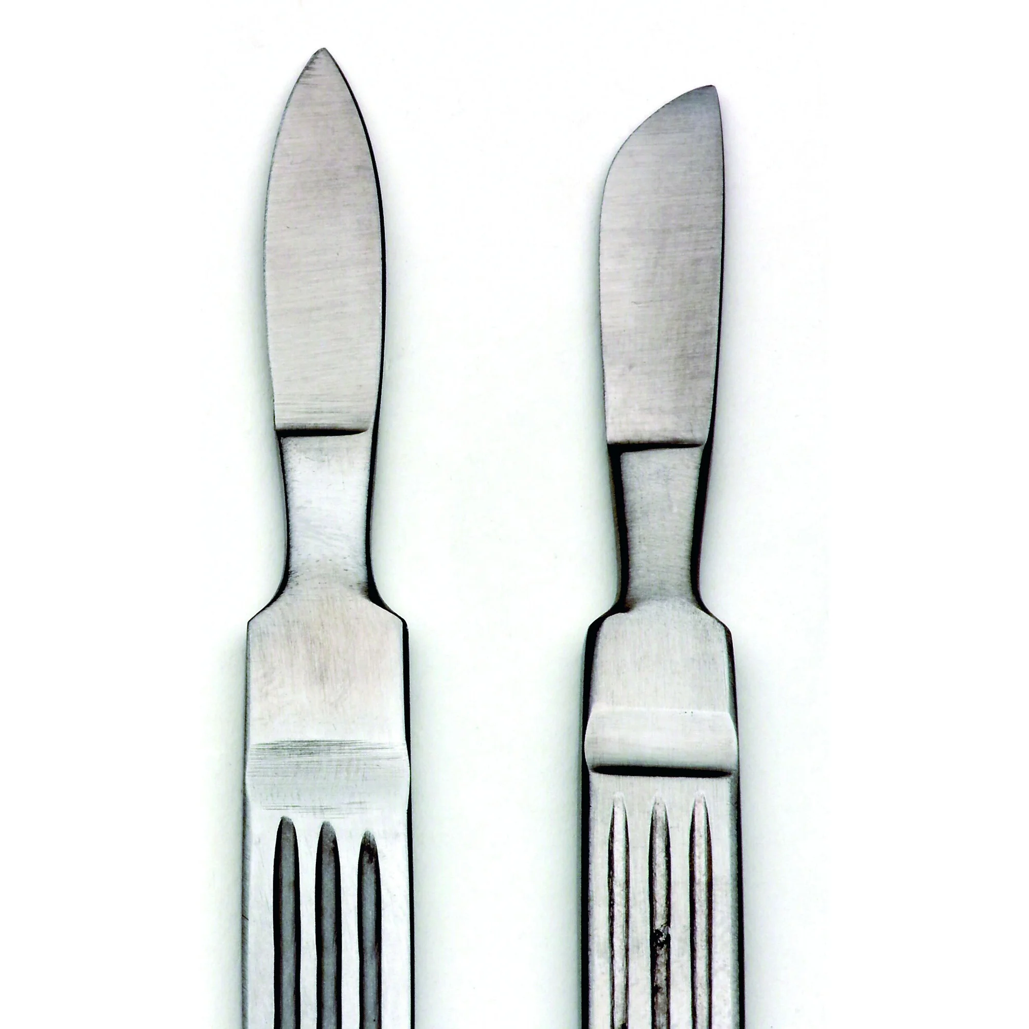 Skalpell avec le cahier de métal, lame serré