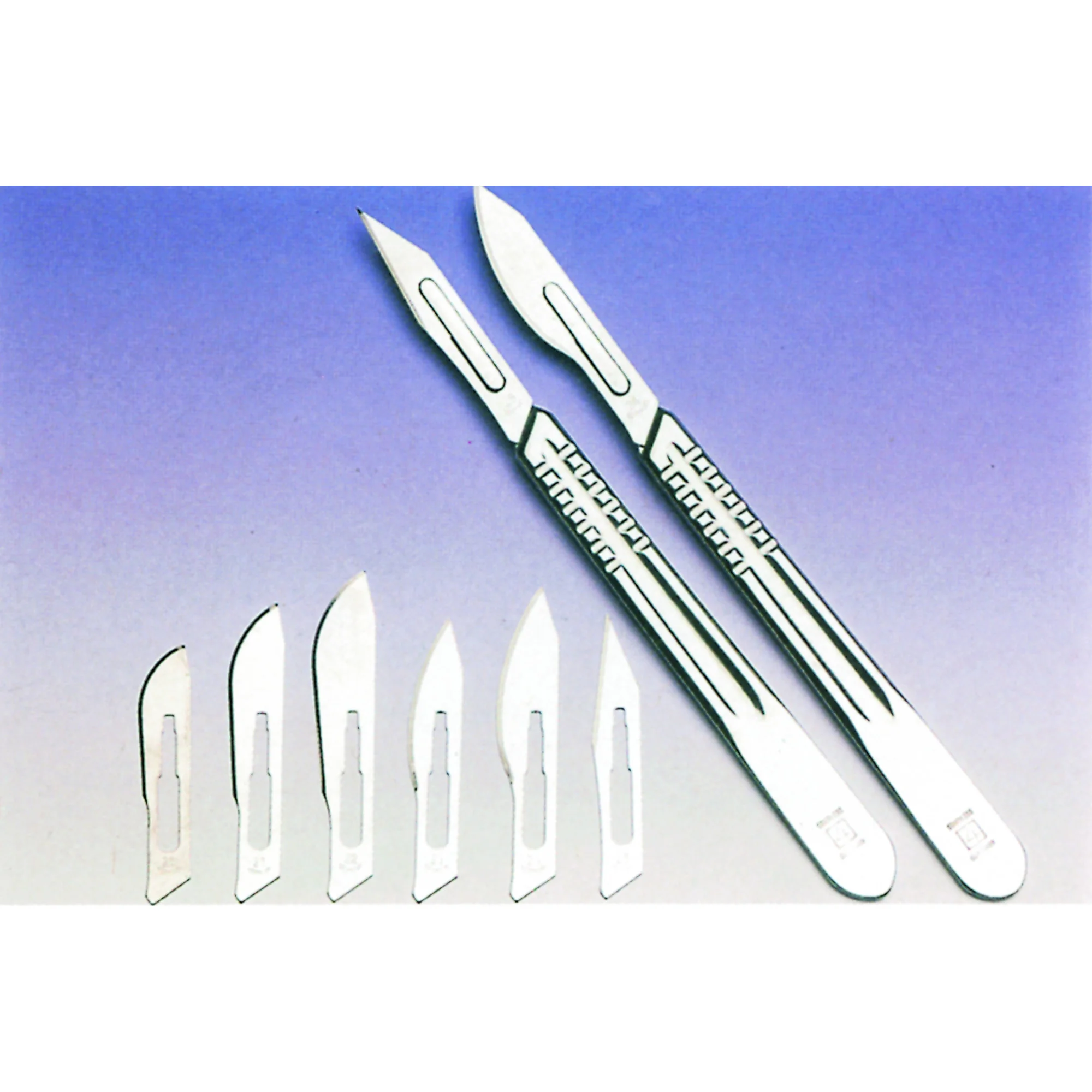 Skalpellklingen, 50mm longtemps, serré, 10 morceaux