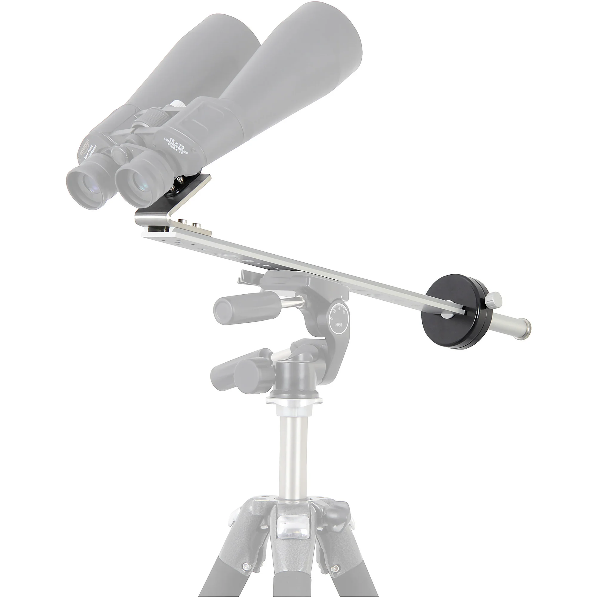 Monture pour jumelles astronomiques avec contrepoids