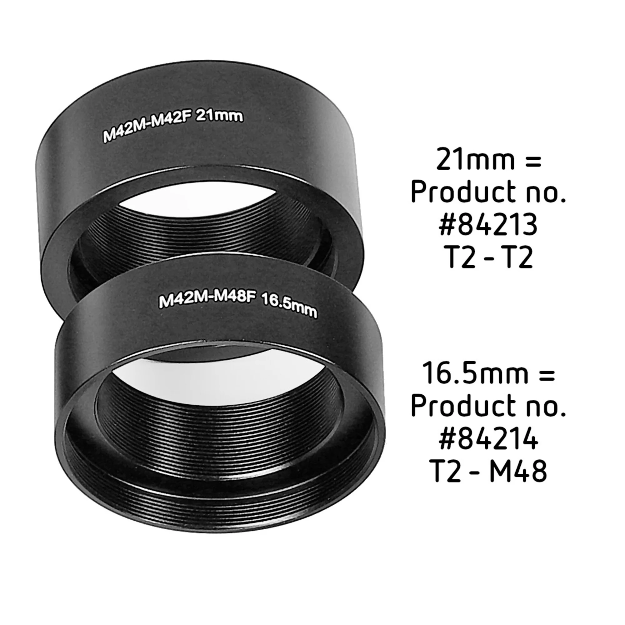 Adaptateurs  T2-M48-Adapter 16.5mm
