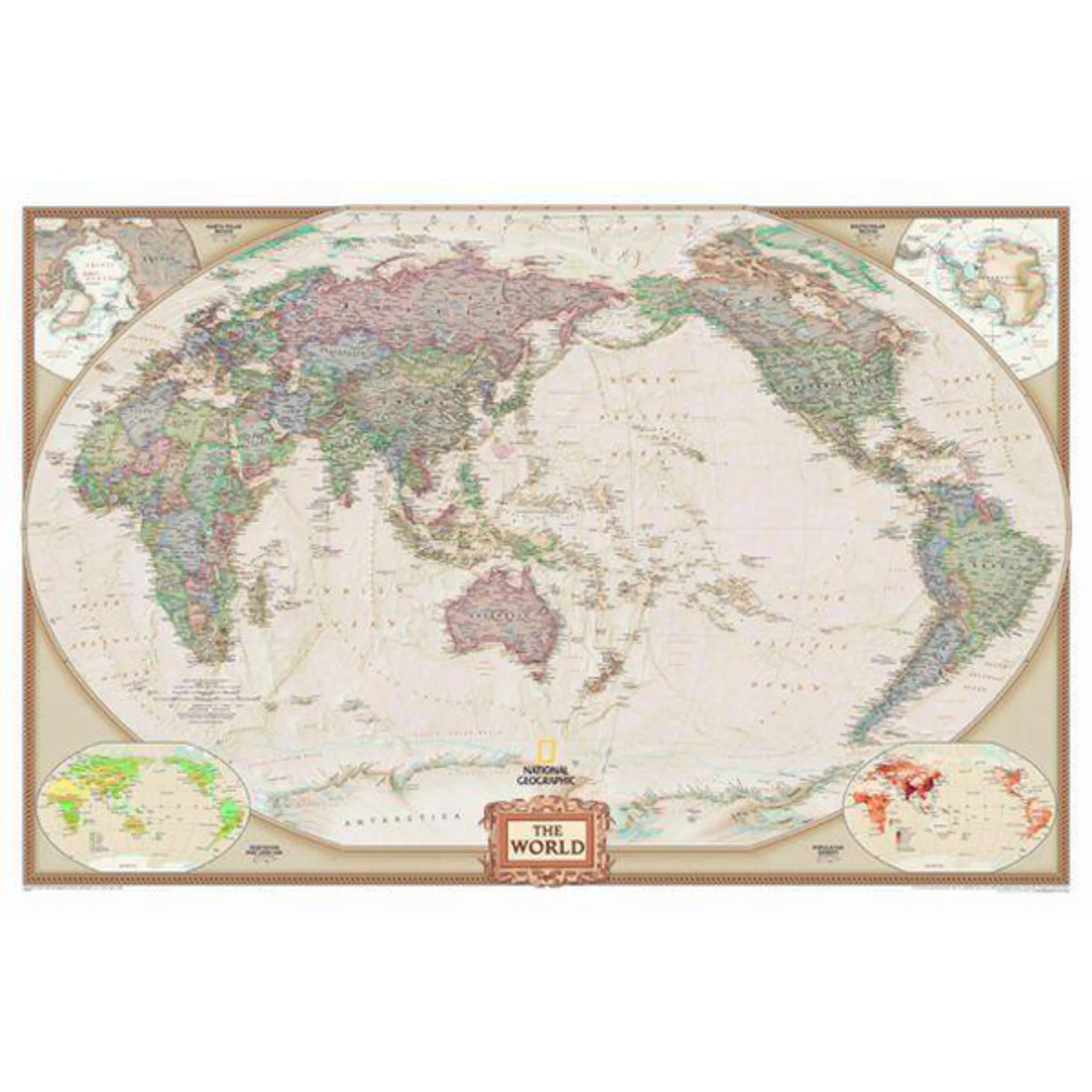Mappemonde  Antiquité Pazifik-zentrierte carte du monde