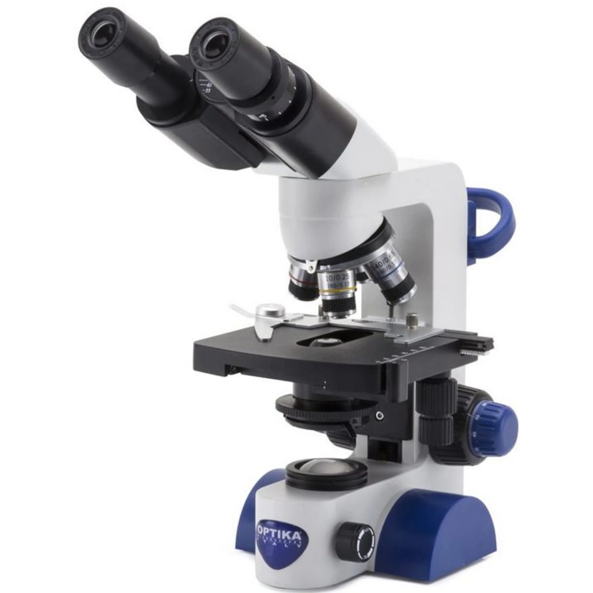 Microscope  B-67 , bino, 40-600x, LED, batterie, platine à chariot croisé