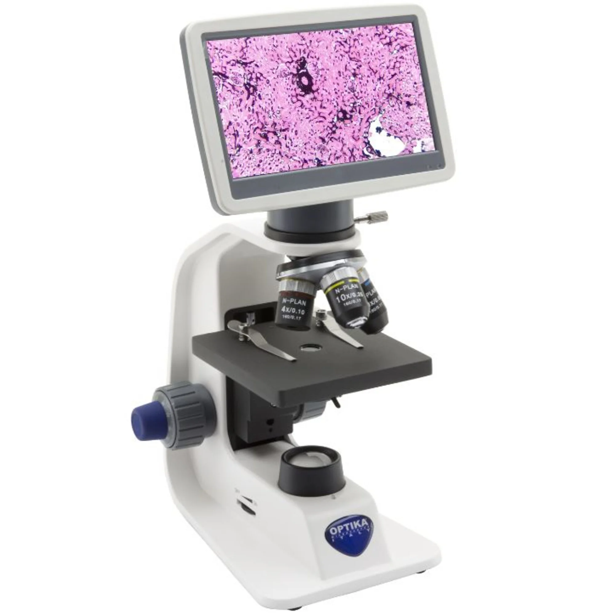 Microscope  B-151V, numérique, mono, DIN, HC, 40x-400x, X-LED 1W, 2 MP, 30fps, LCD