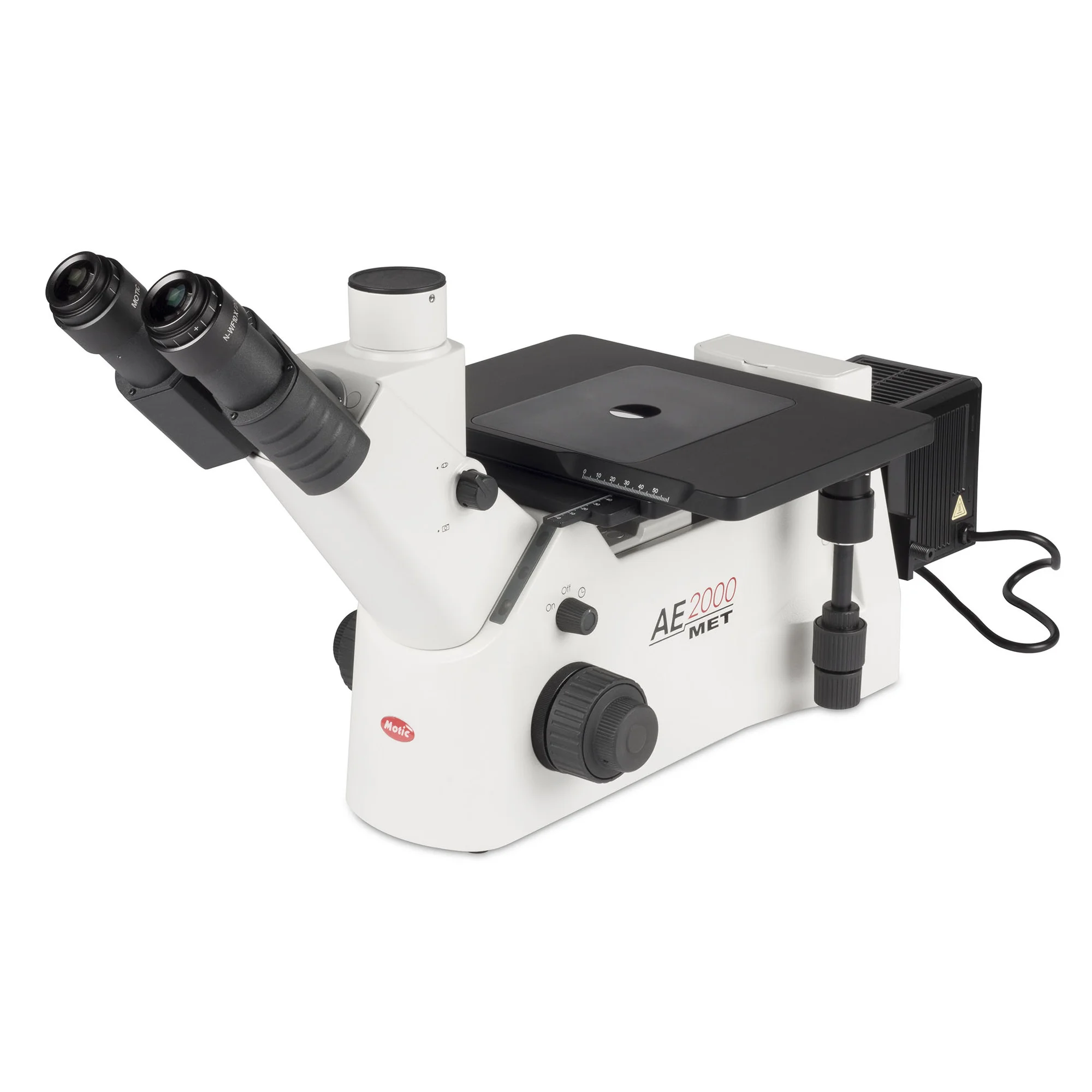 Microscope inversé  AE2000 MET, trino, LM, 50-500x, 100W