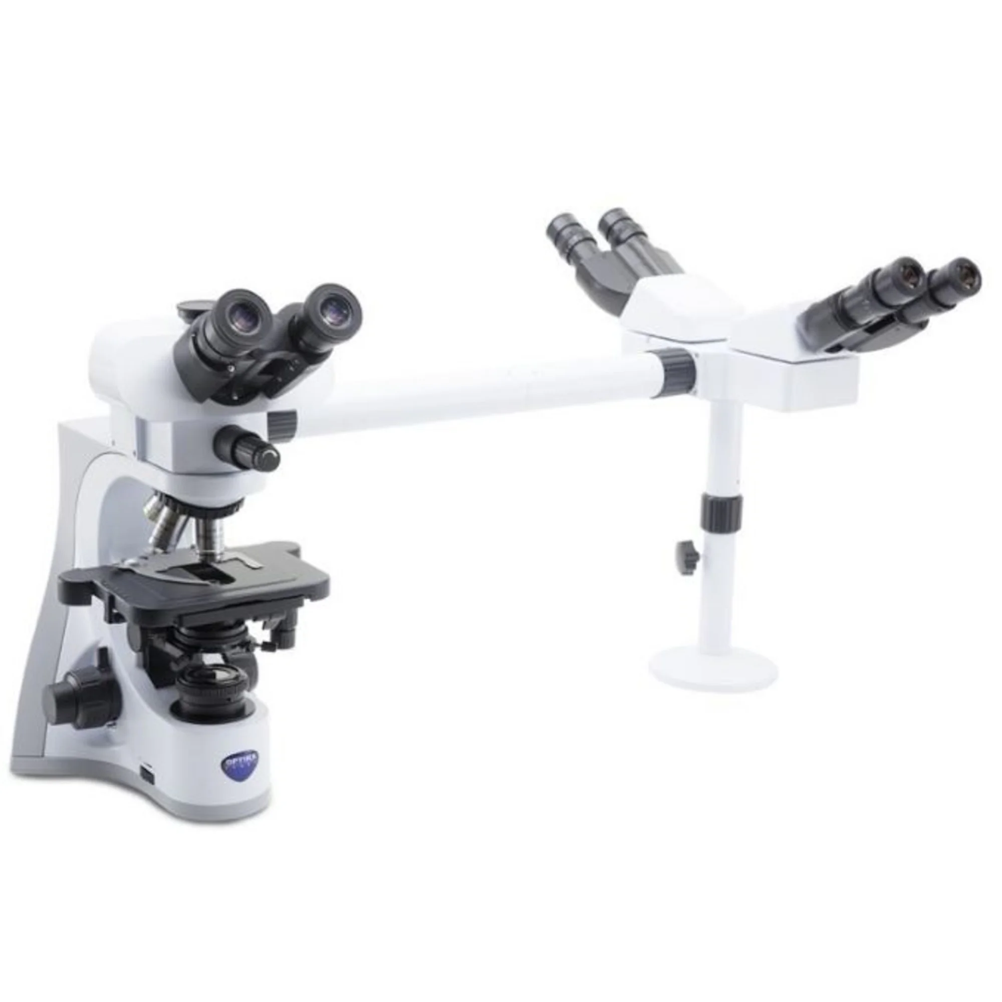 Microscope  B-510-3, discussion, trino, 3-head, IOS W-PLAN, 40x-1000x, EU