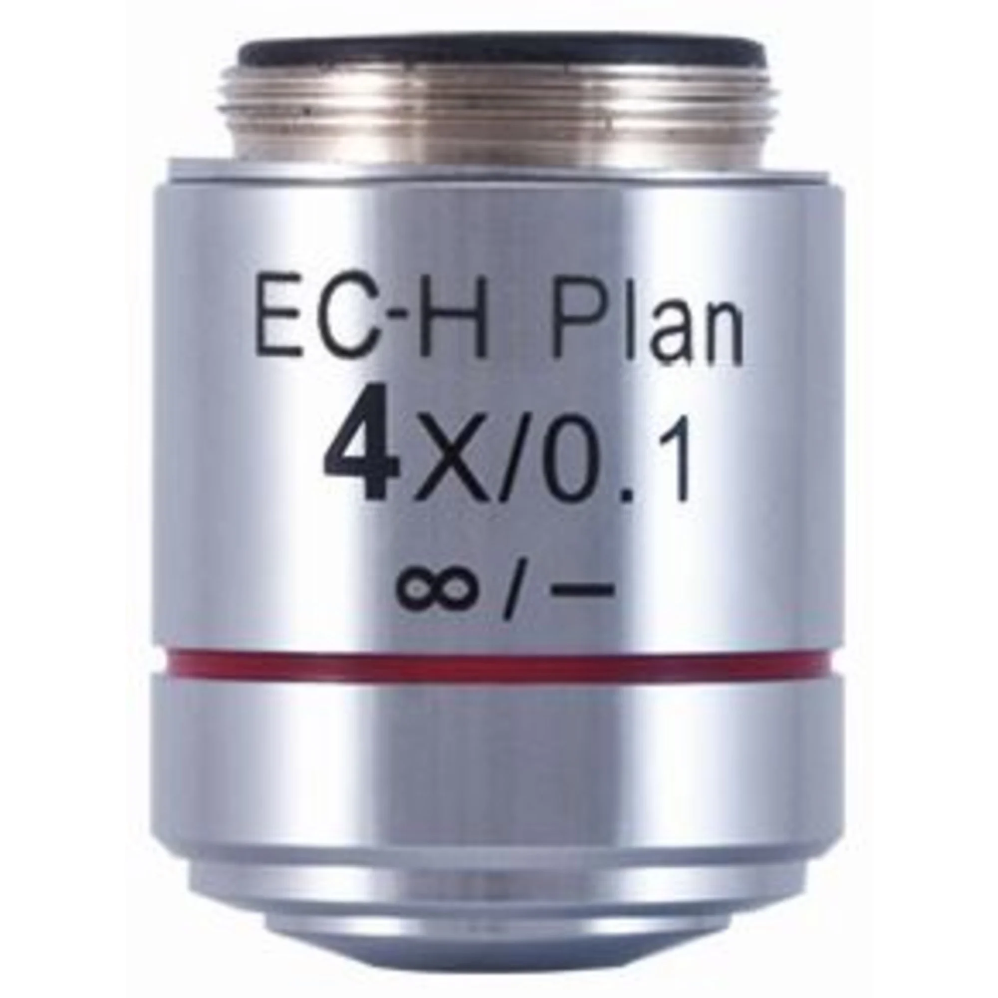 Objectif  EC-H PL, CCIS, plan, achro, 4x/0.1,  w.d. 15.9mm (BA-410 Elite)