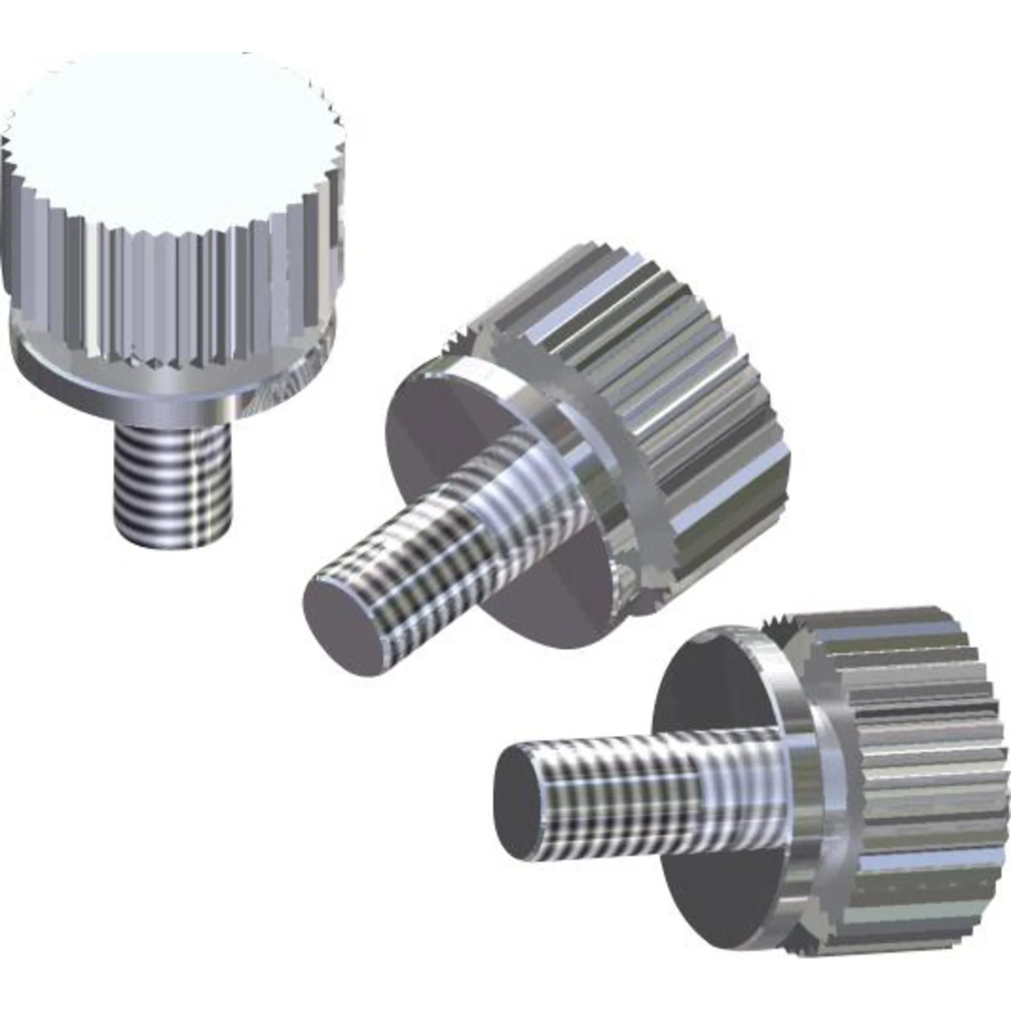 Vis moletées M3, set de 3