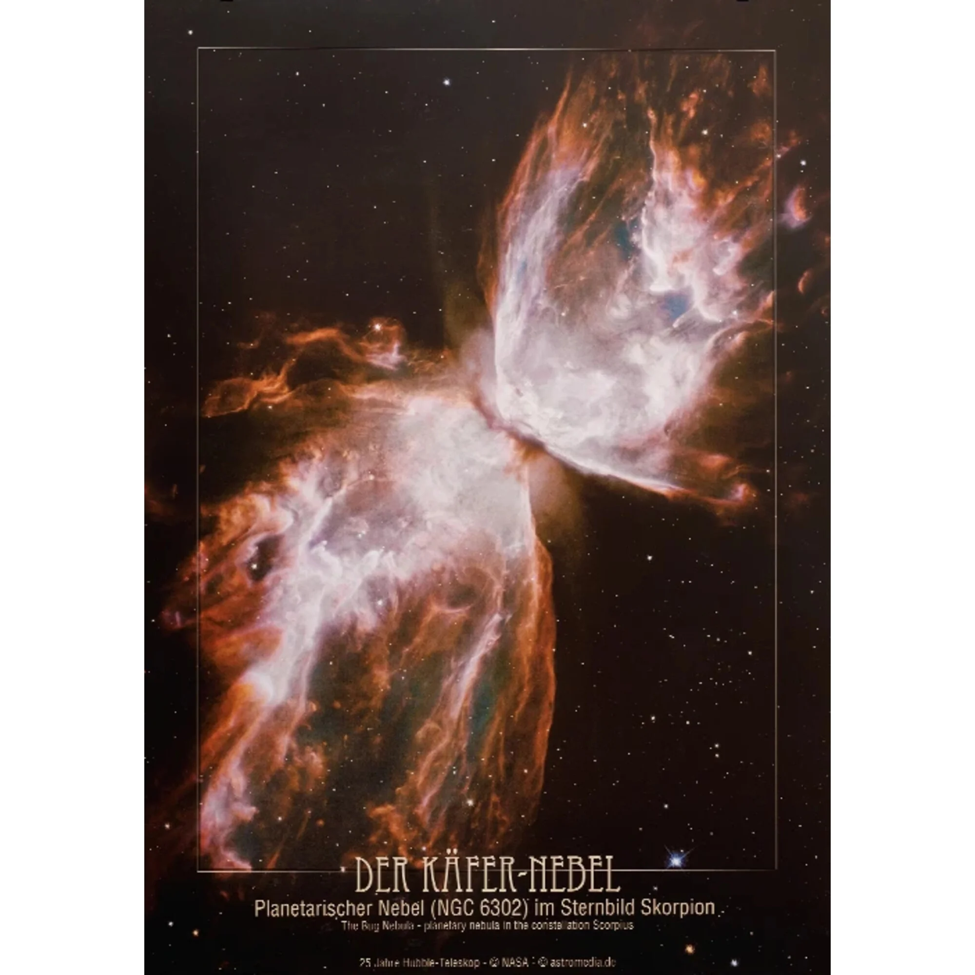 Affiche  La nébuleuse du Scarabée NGC 6302